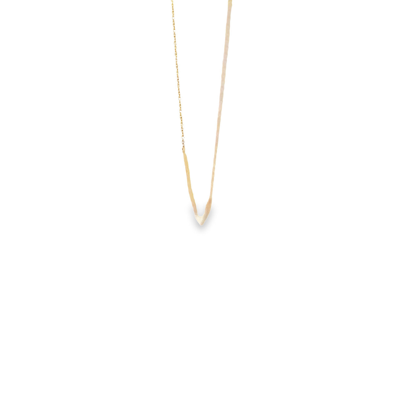 Hammered curved sales bar necklace