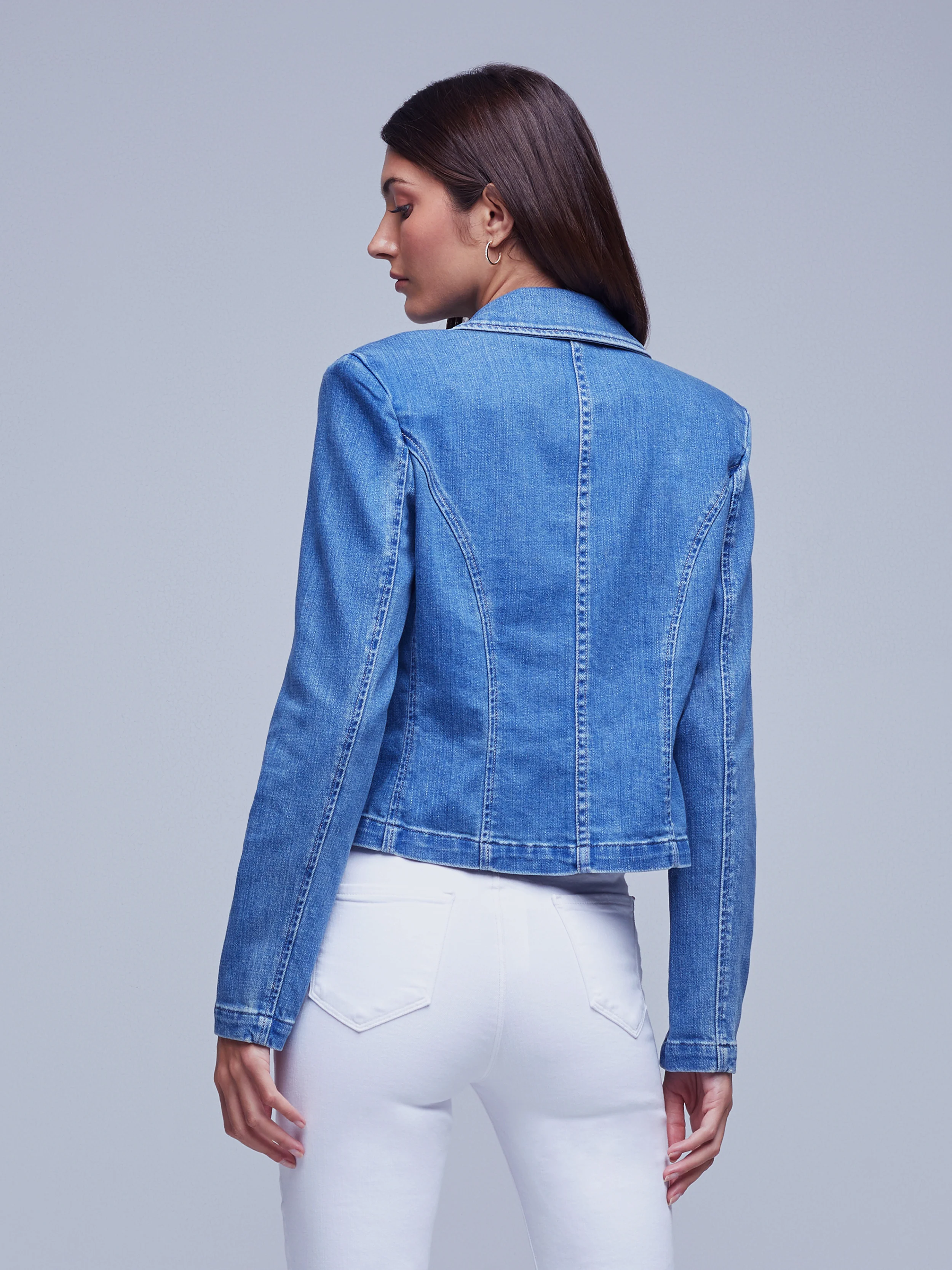 1698RDMp L'Agence Wayne Crop Double Breasted Jacket