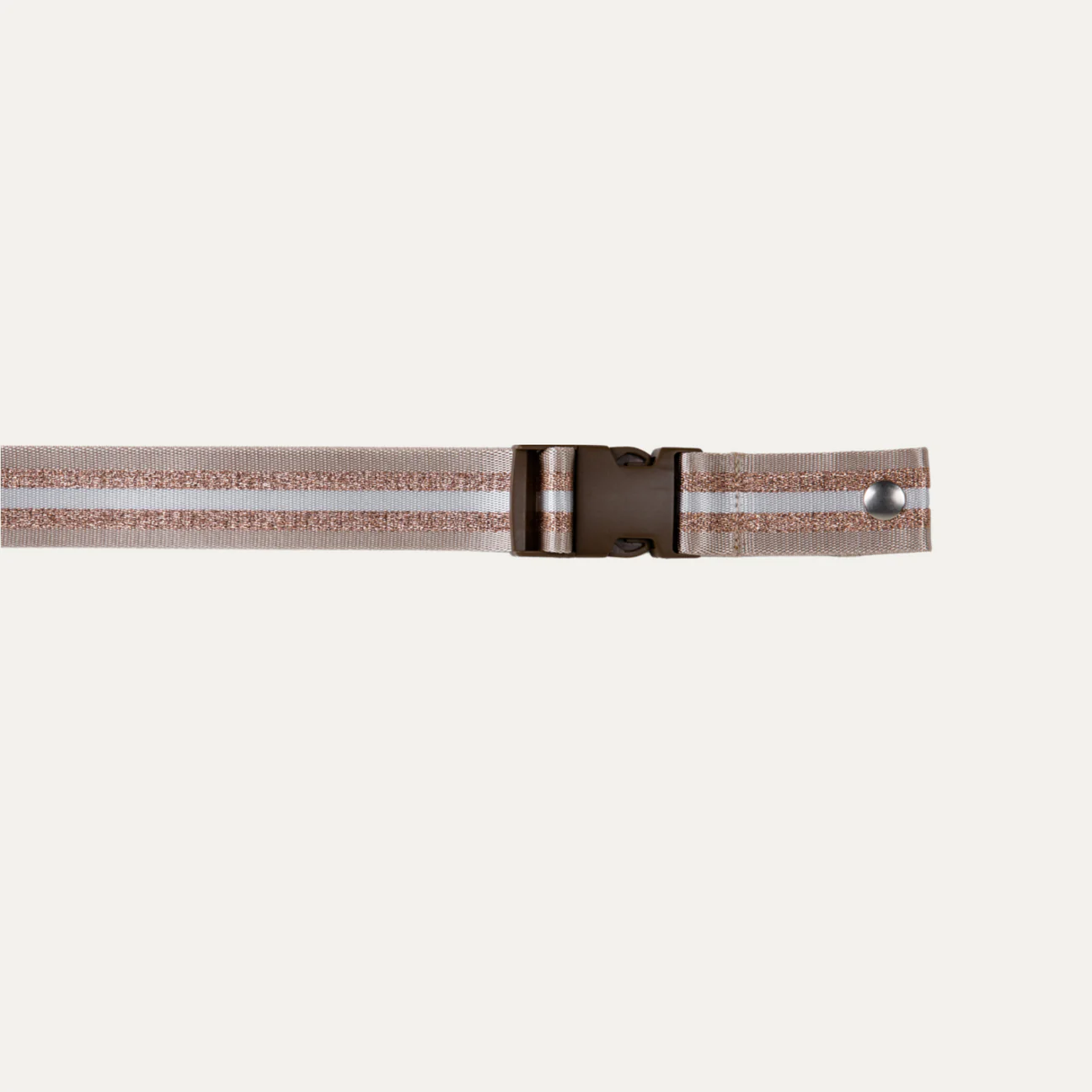 Crossbody/Fanny Pack Strap | Tan Copper Metallic Multi-Stripe