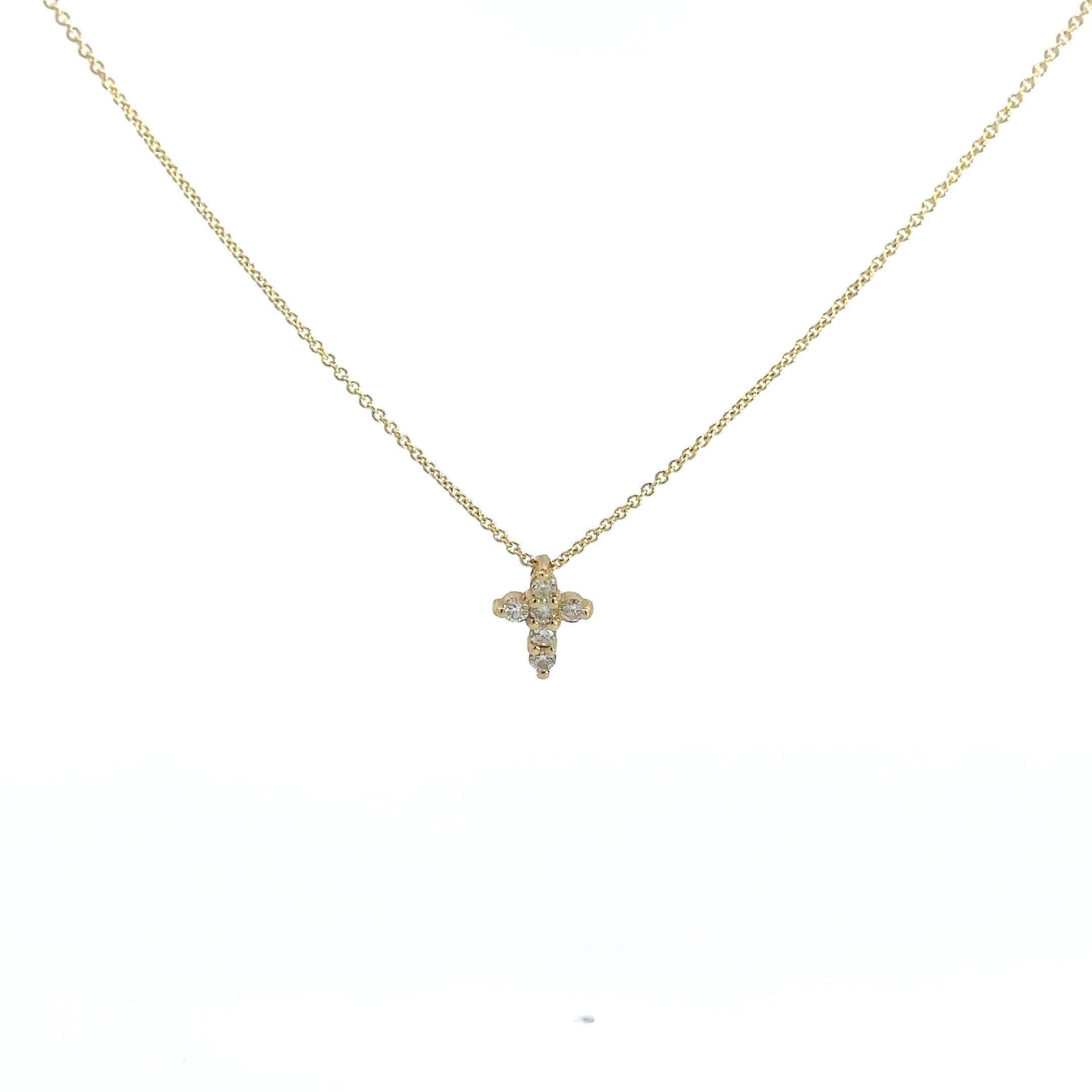 AD249 - 14kt gold Cross necklace