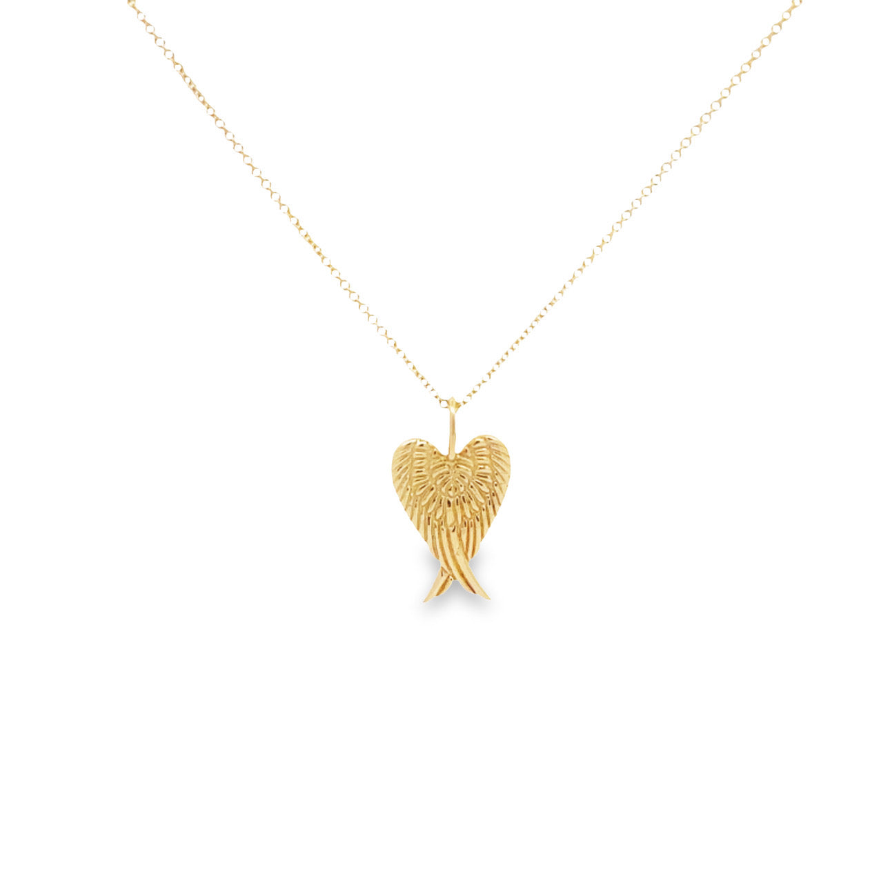 WD986 14kt Wings Shaped like Heart Pendant only