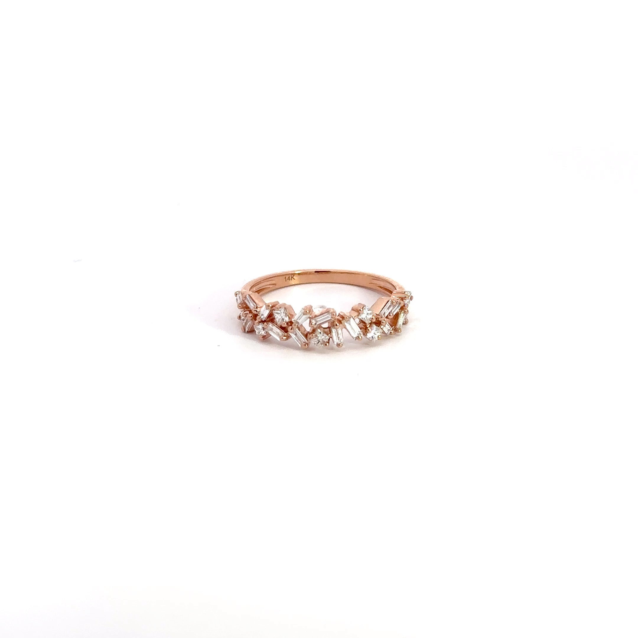 WD1194 14kt baquette diamond ring