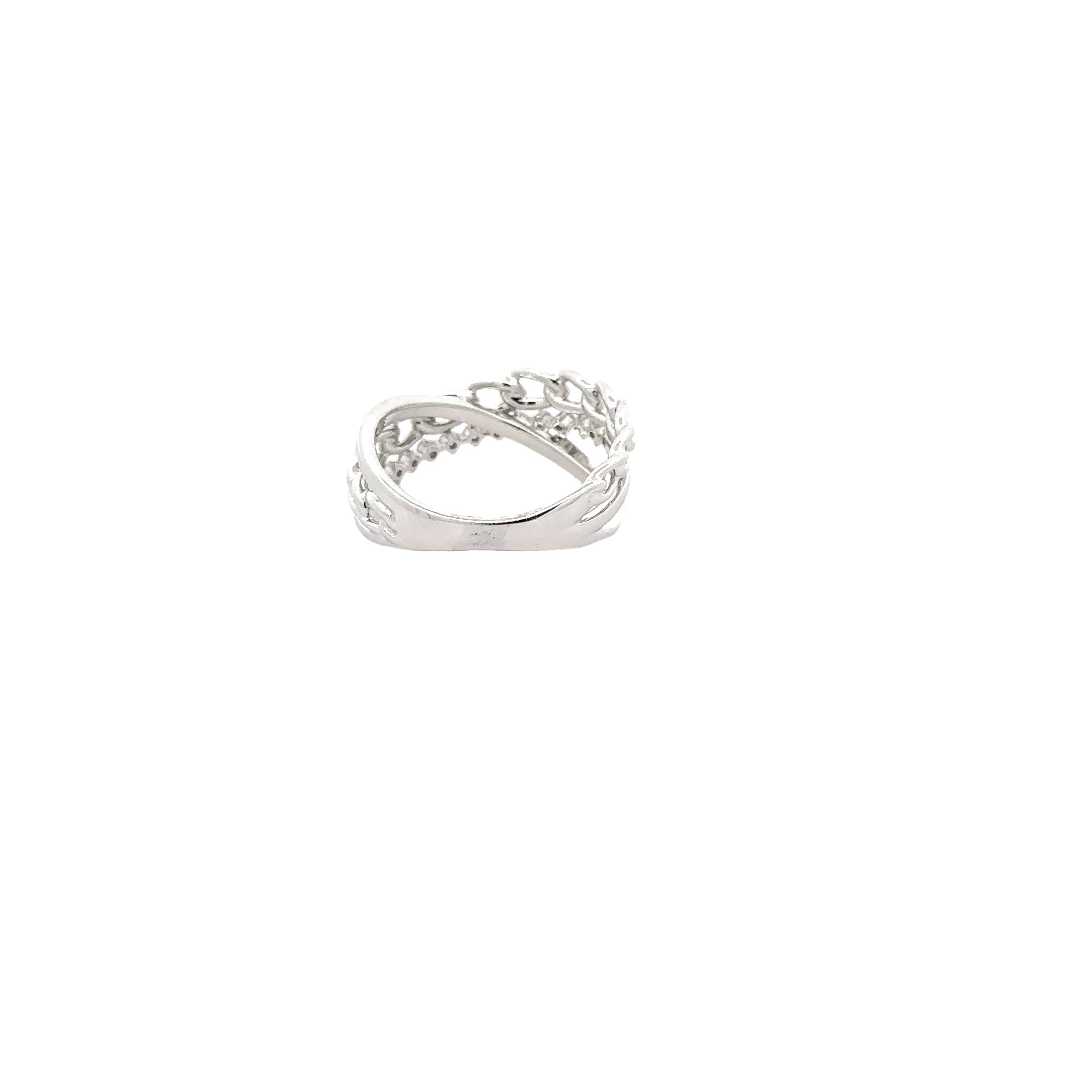 WD1724 14kt Gold Diamond Multi Chain Band