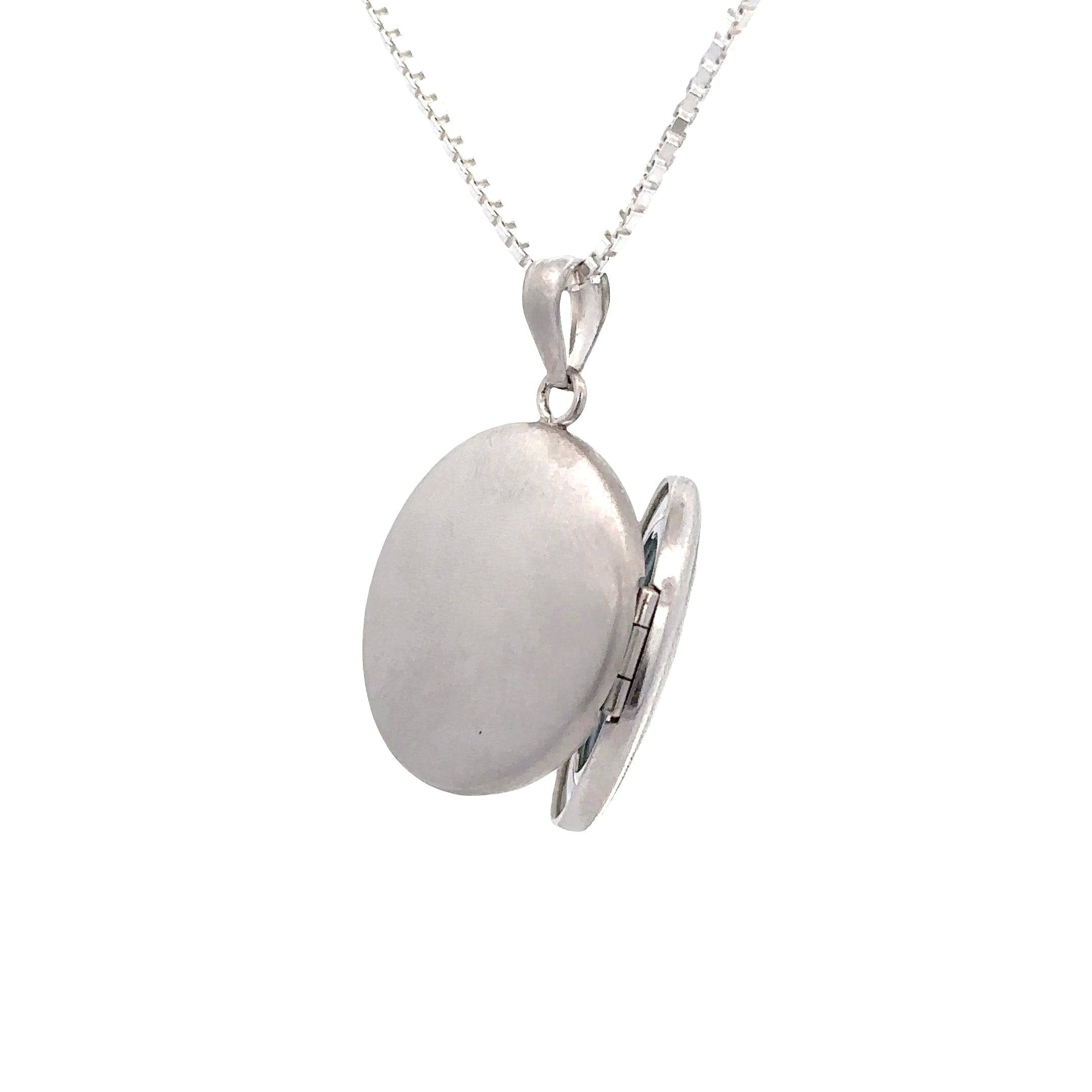 SSGLR20300H Sterling Silver Angel Wing Engraved Locket