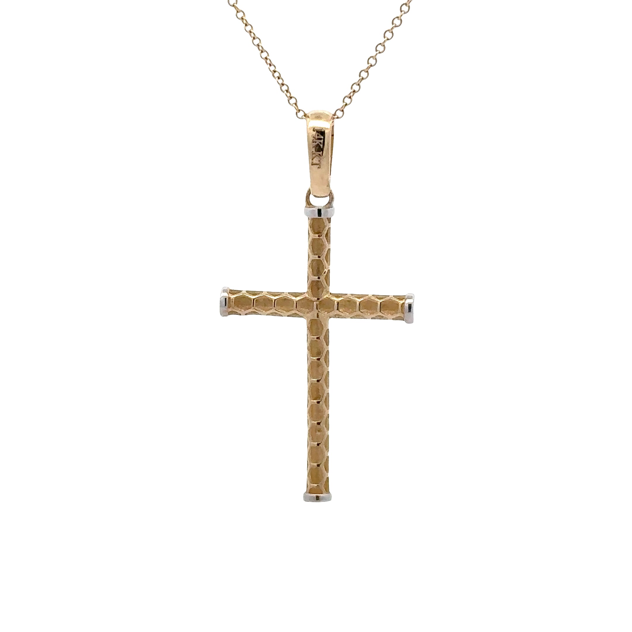 14kt Yellow Gold Cross | Annmarie D'Ercole