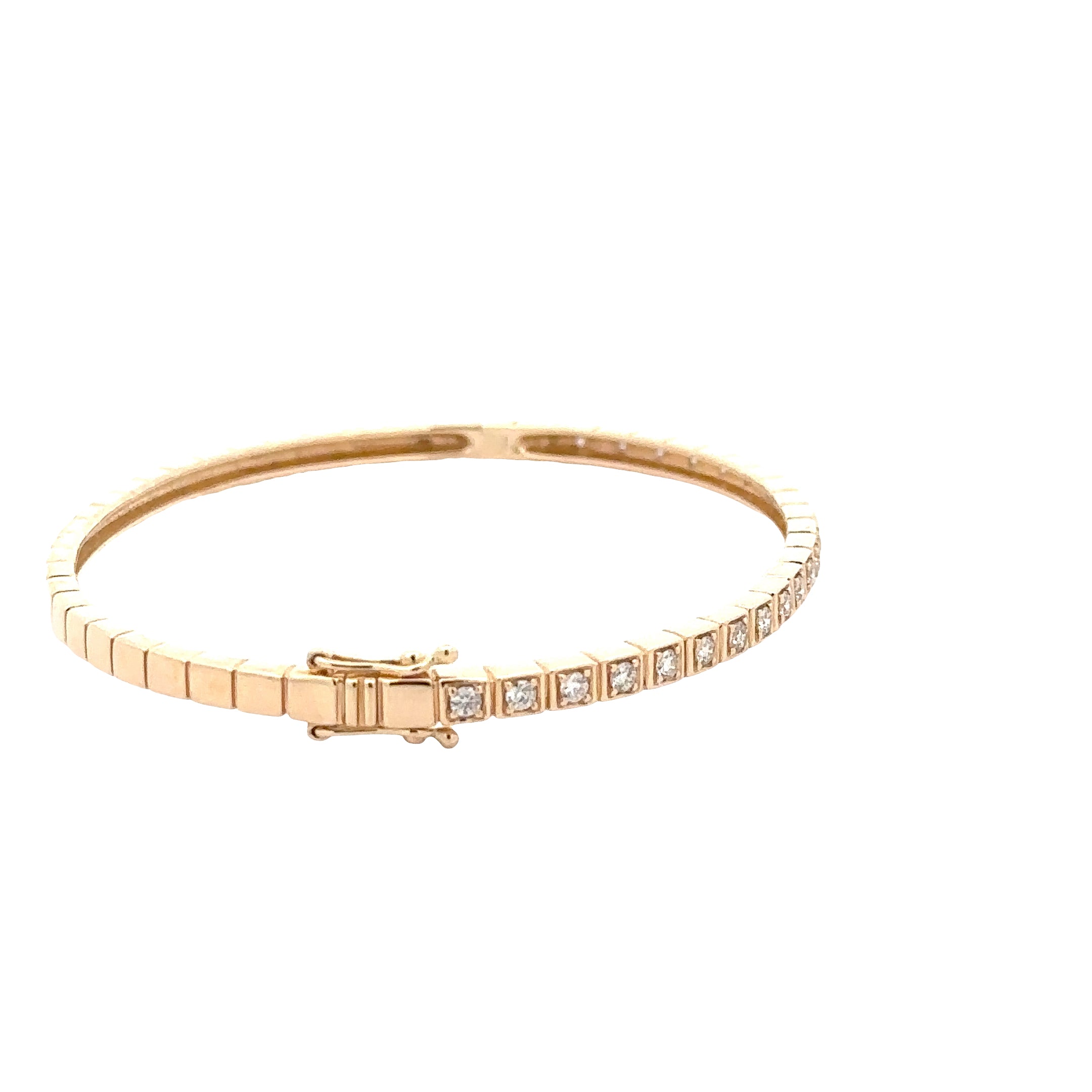 WD1896 14kt Gold Diamond Cuff Bracelet