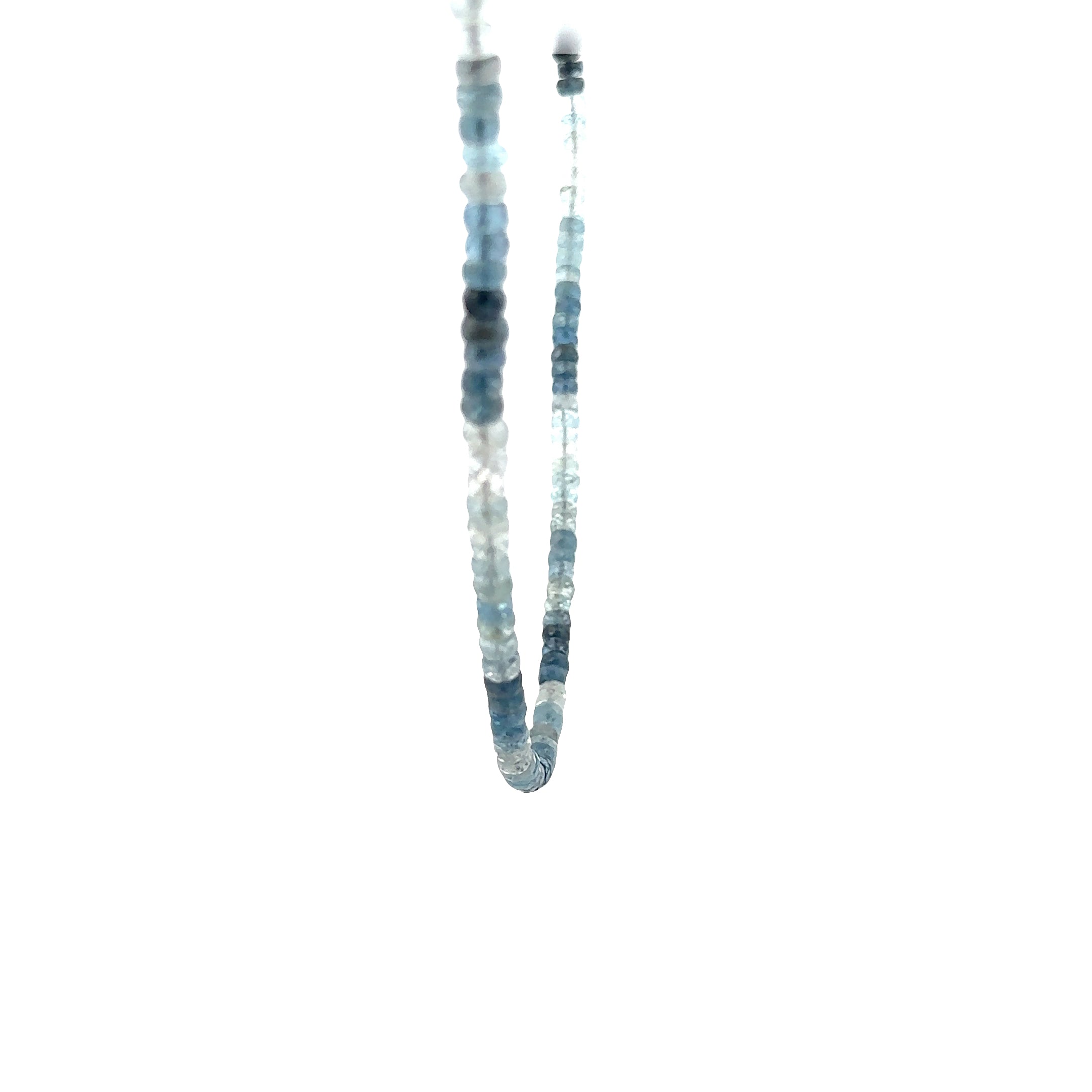 WD1924 Faceted Aquamarine Necklace — 14K Yellow Gold