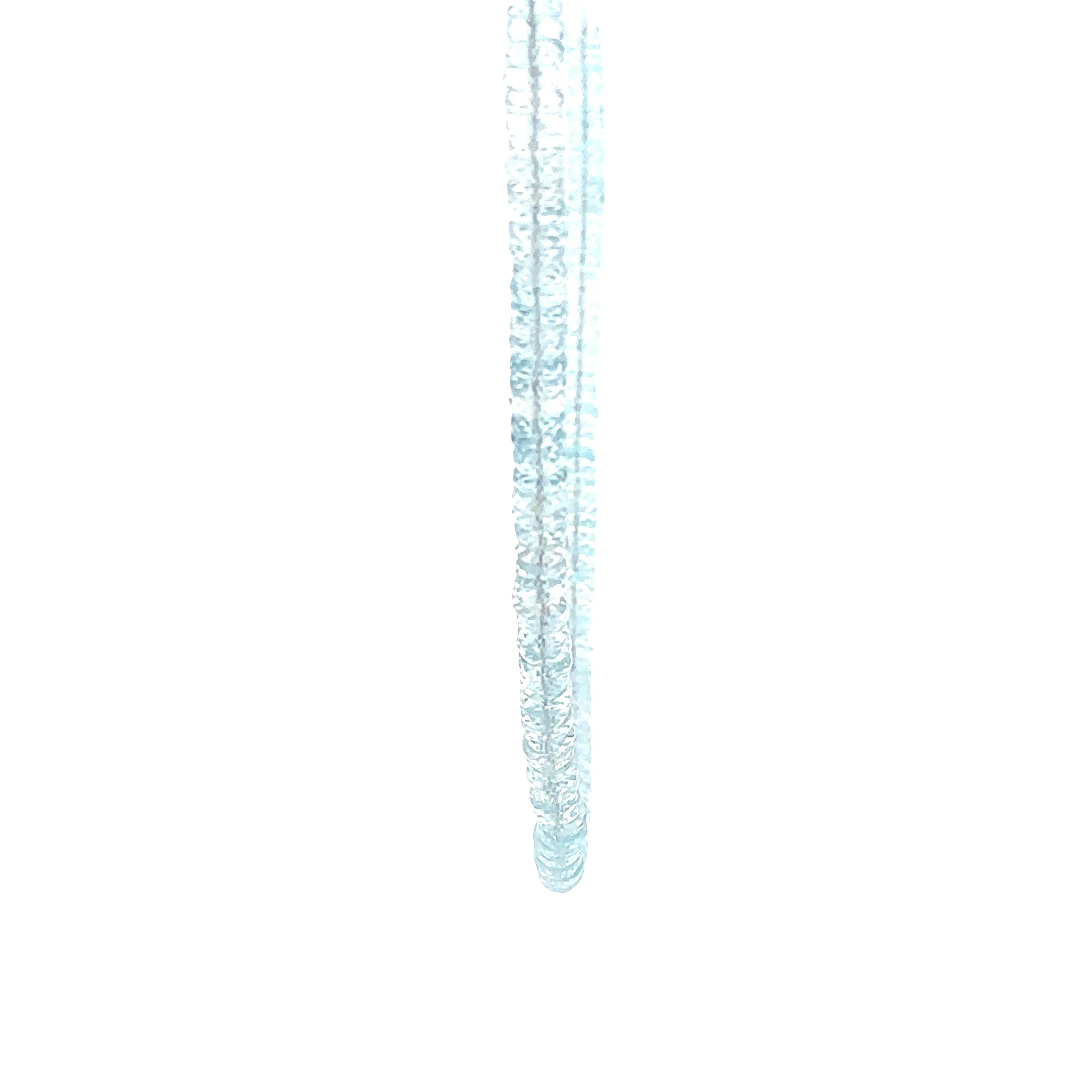 WD1938 Blue Topaz Beaded Necklace — 14K Yellow Gold