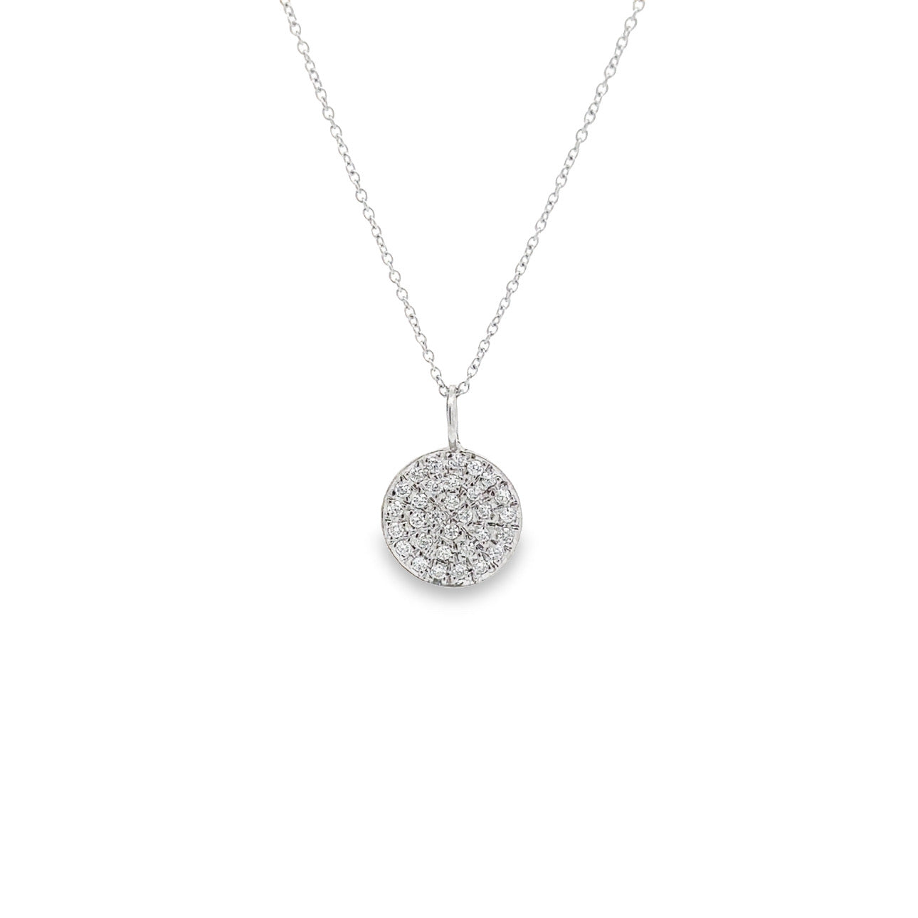 WD55-WDia-Pave Disk PENDANT ONLY