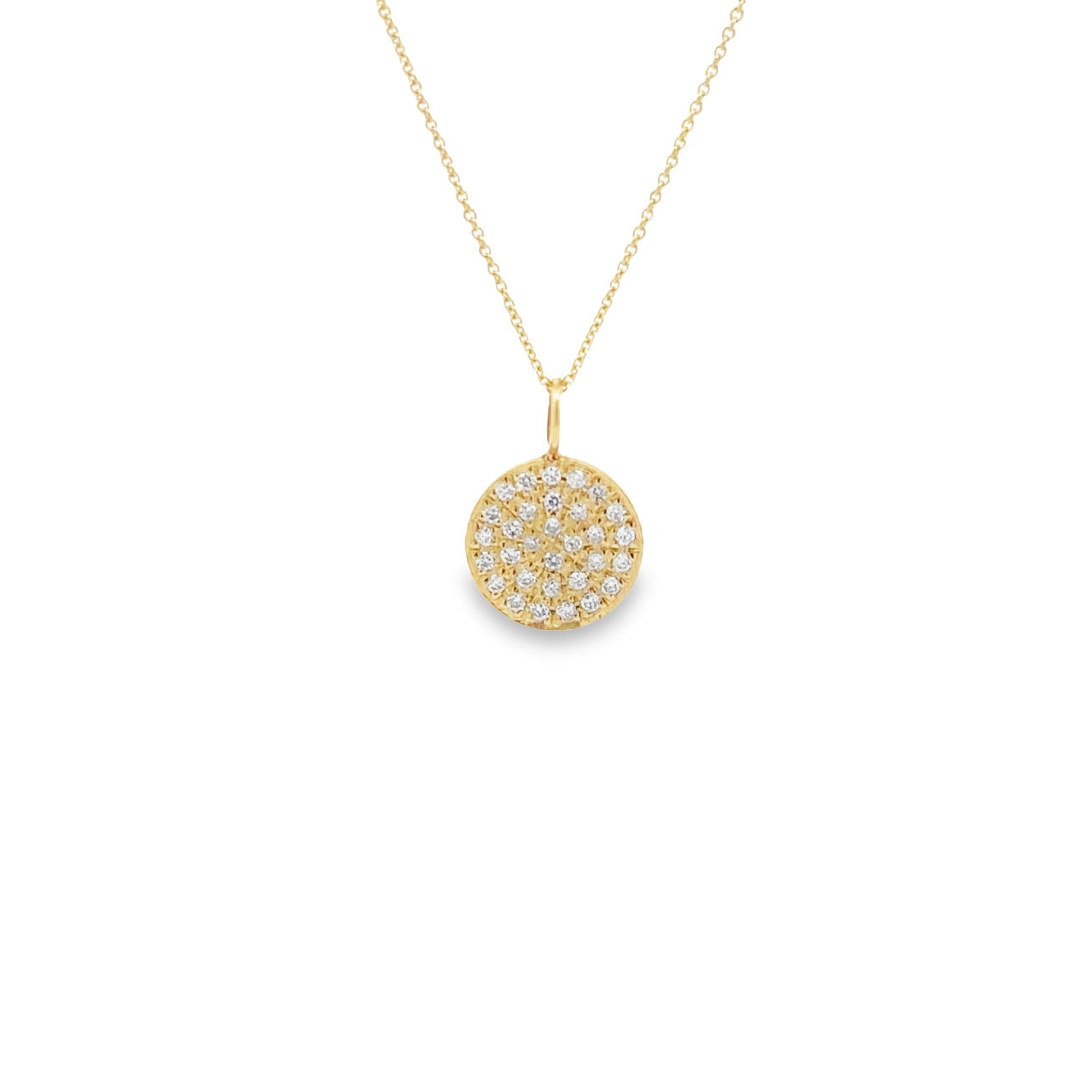 WD55-WDia-Pave Disk PENDANT ONLY