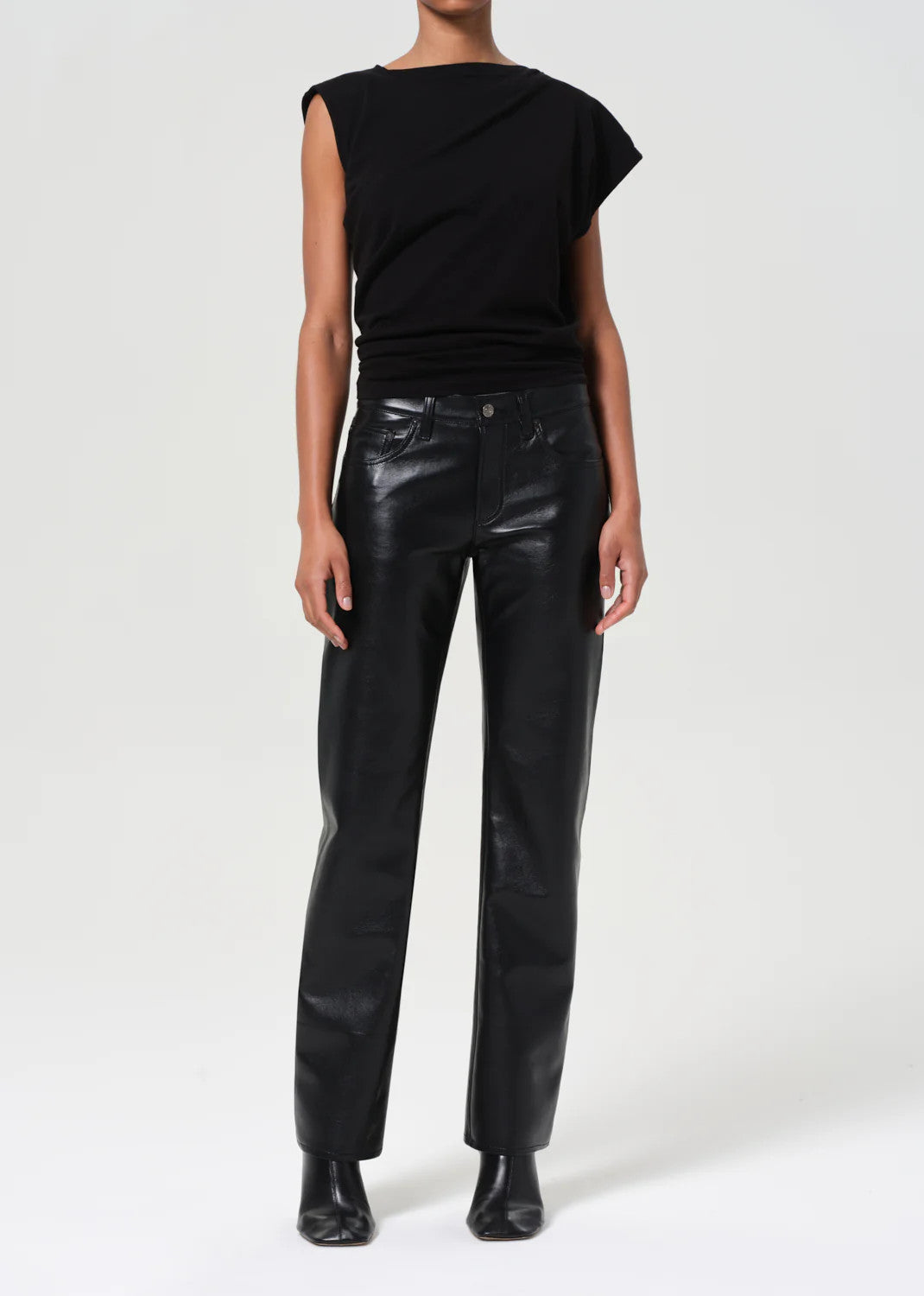 A281-1285d AGOLDE Low Rise Slim (Recycled Leather)
