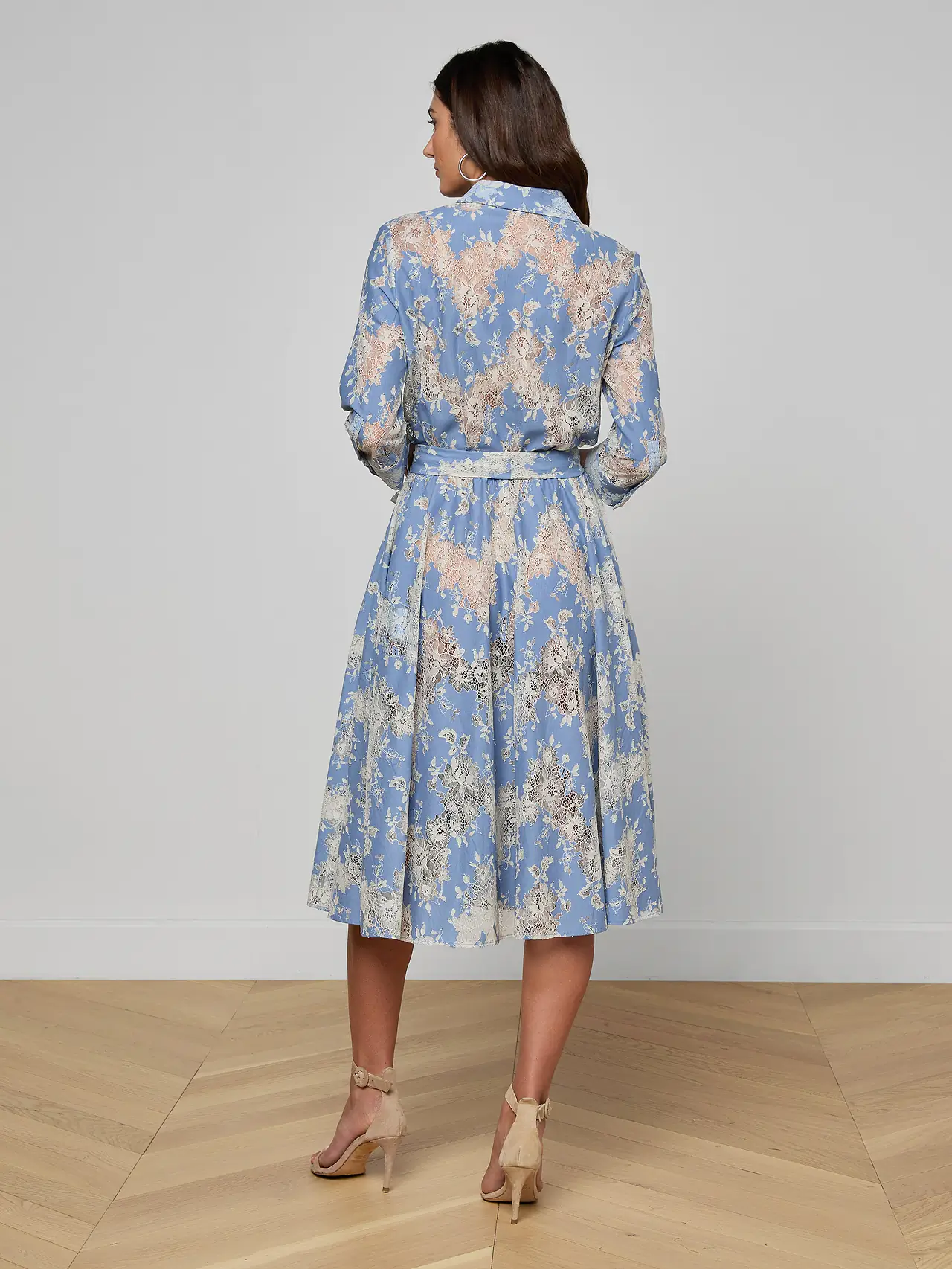 S61689ace L'AGENCE The Ralphie Midi Dress