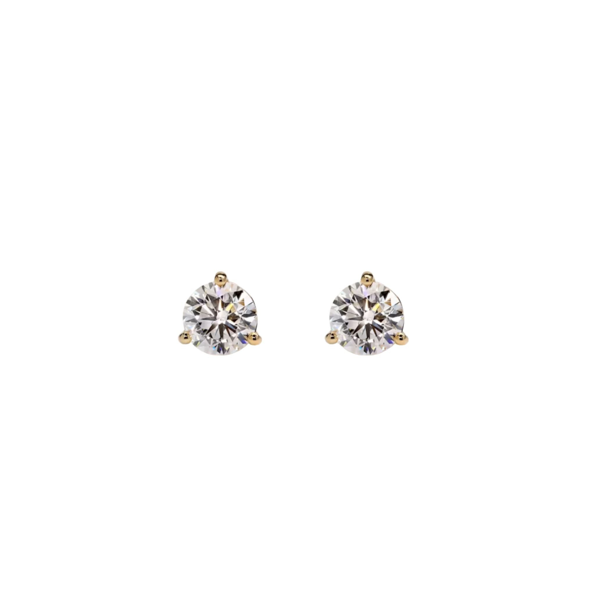 WD1952 14K Gold Lab Grown Diamond Martini Studs