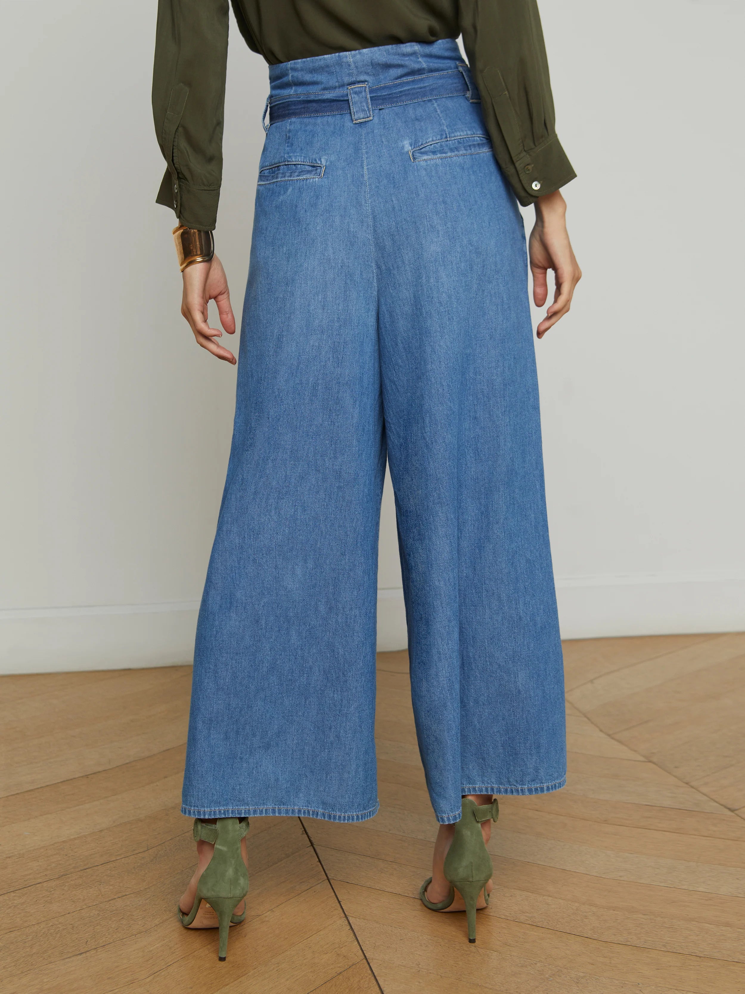 2960KDLs L'AGENCE Lowen Cropped Wide-Leg Jean
