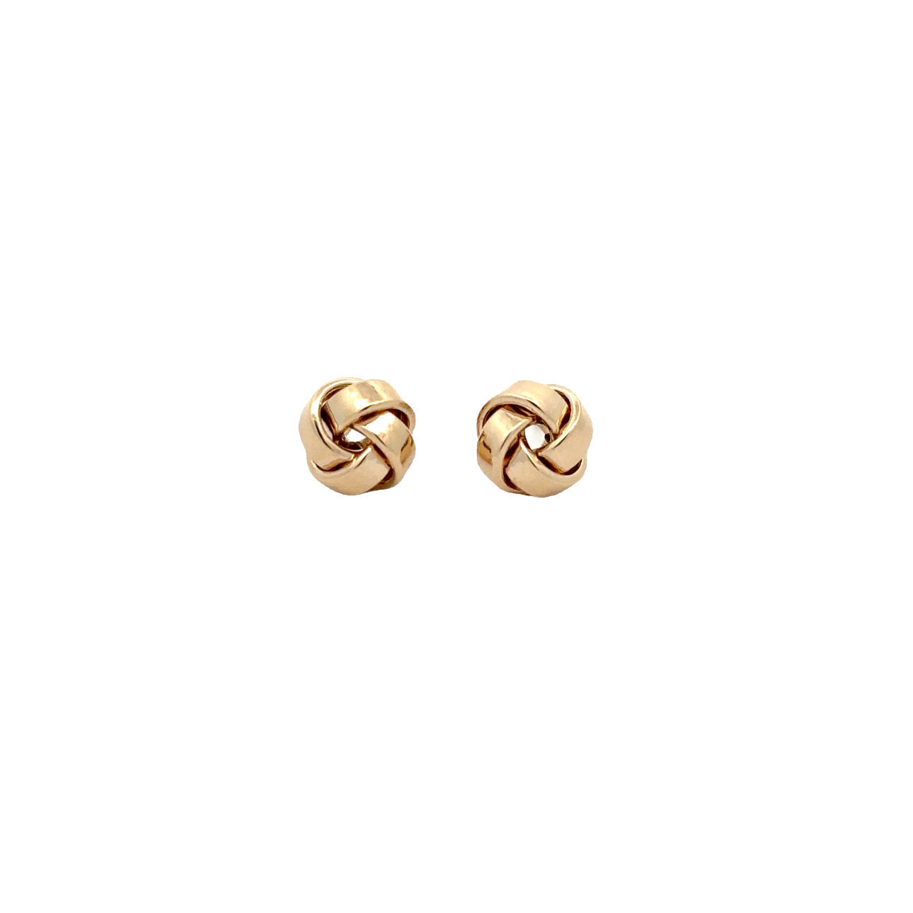 WD1162 14kt Gold Love Knot Studs 10mm