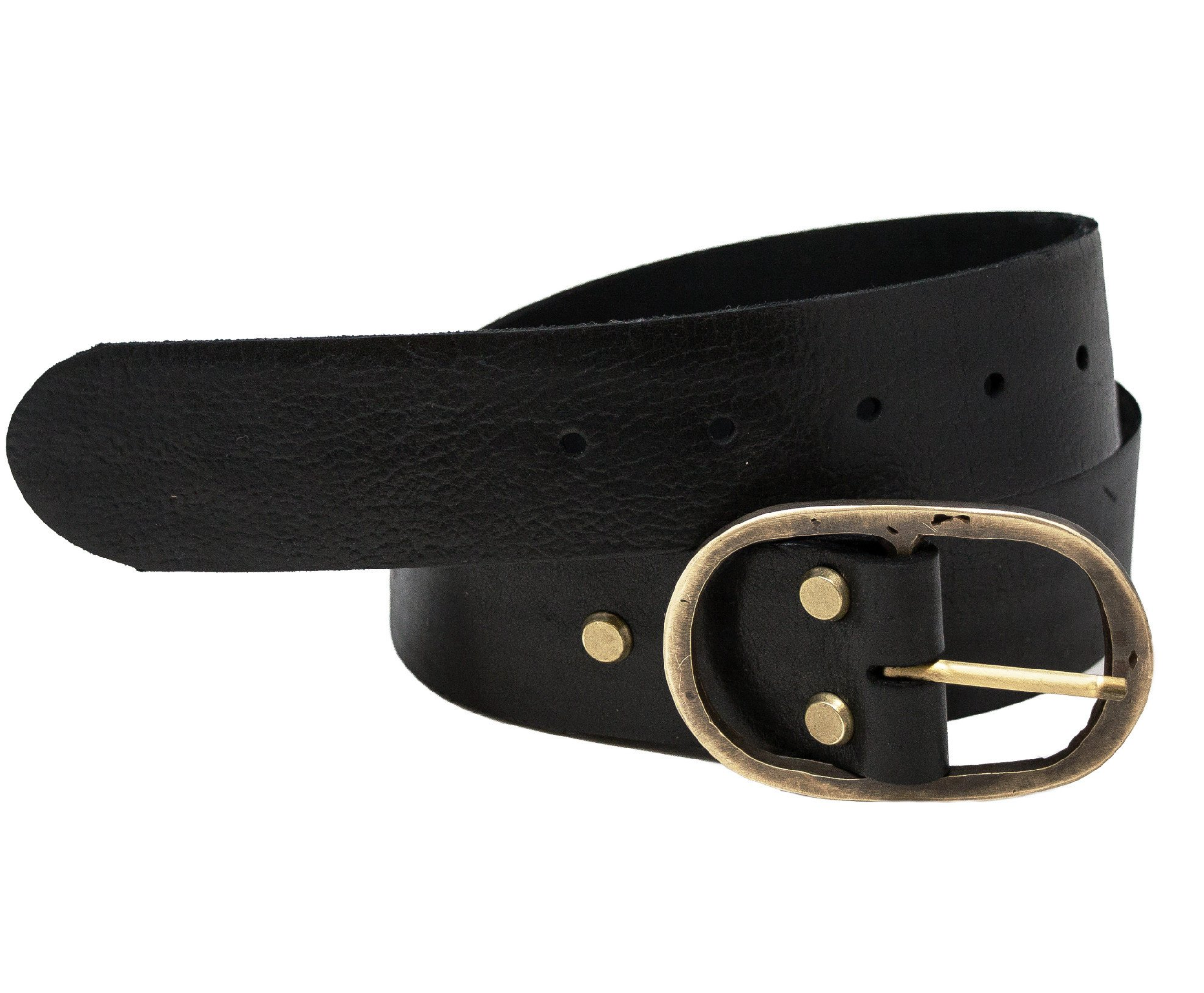 1194m56cb Oval Leather Belt