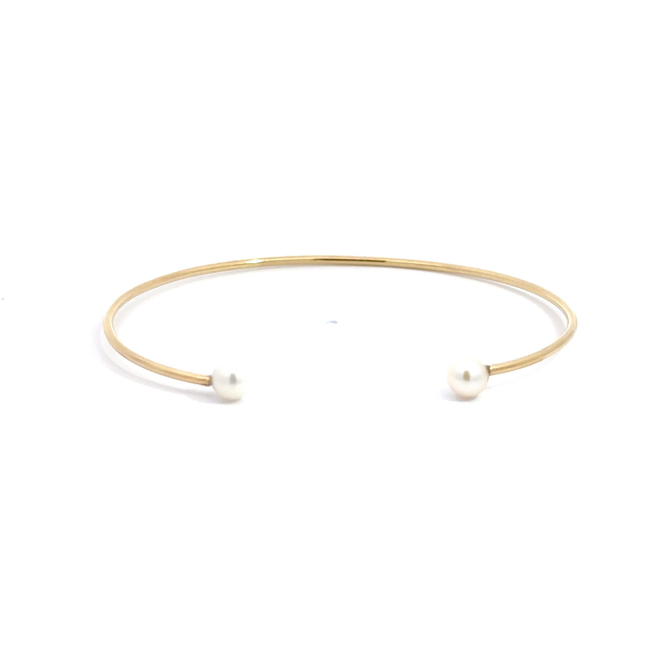 WD1192 14kt Gold 5mm Pearl Cuff