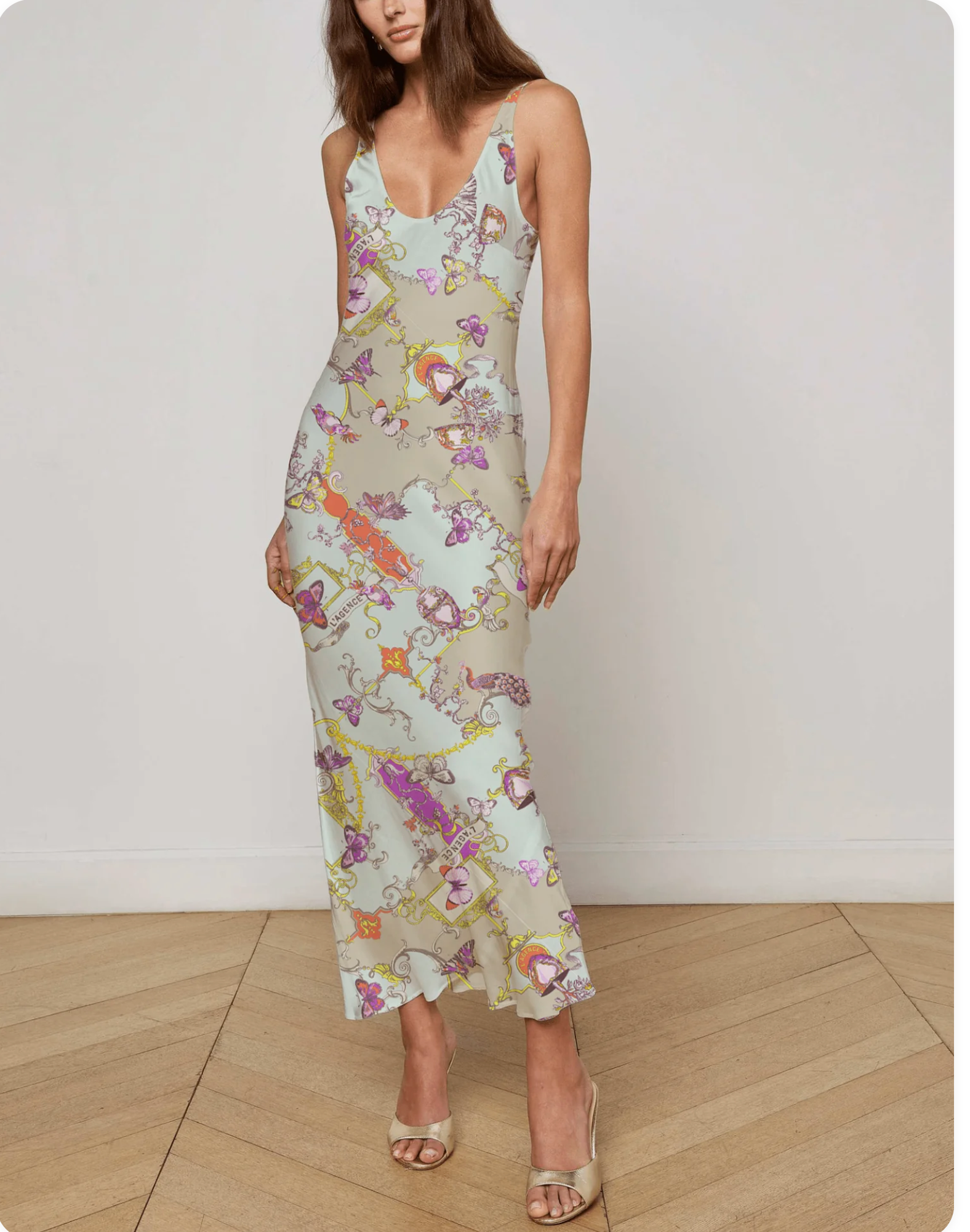 61120rlj L'AGENCE Akiya Tank Dress