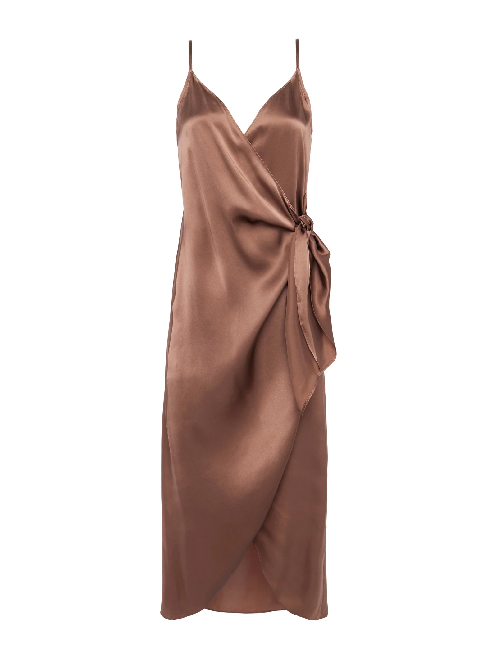 61370CLWsprw L'AGENCE Amilia Silk Wrap Dress