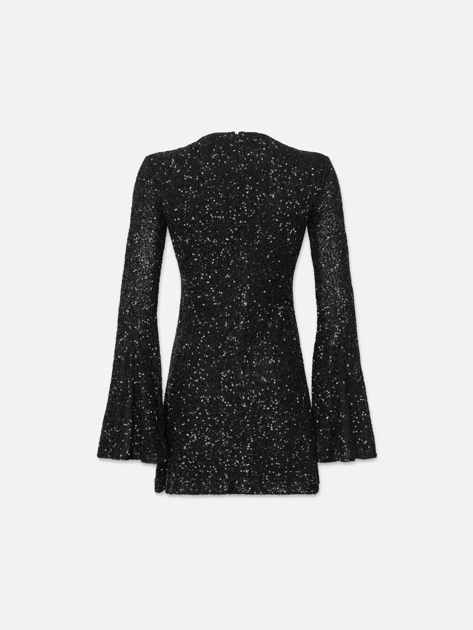 WW23WDR006b FRAME Sequin Flutter Sleeve Dress