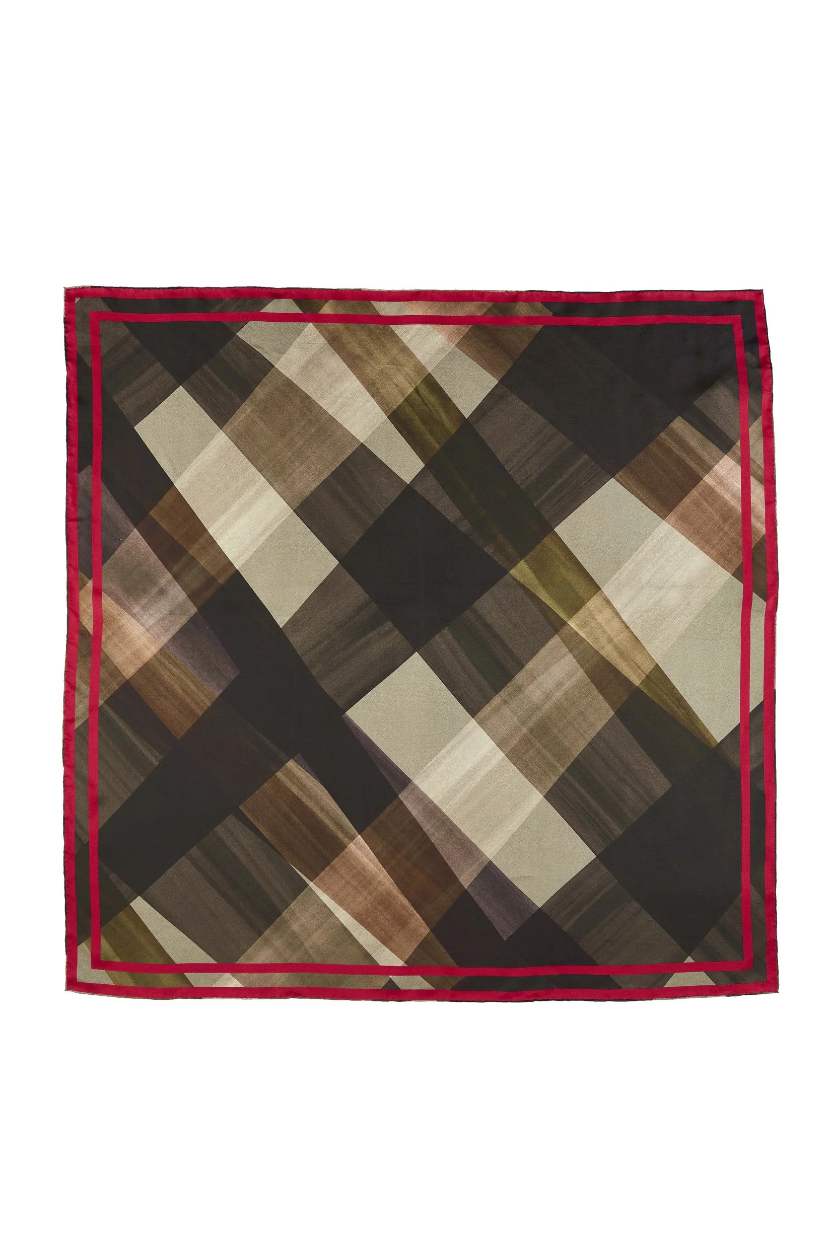 LFAS4-213bkmti Kinross Bias Plaid Print Scarf