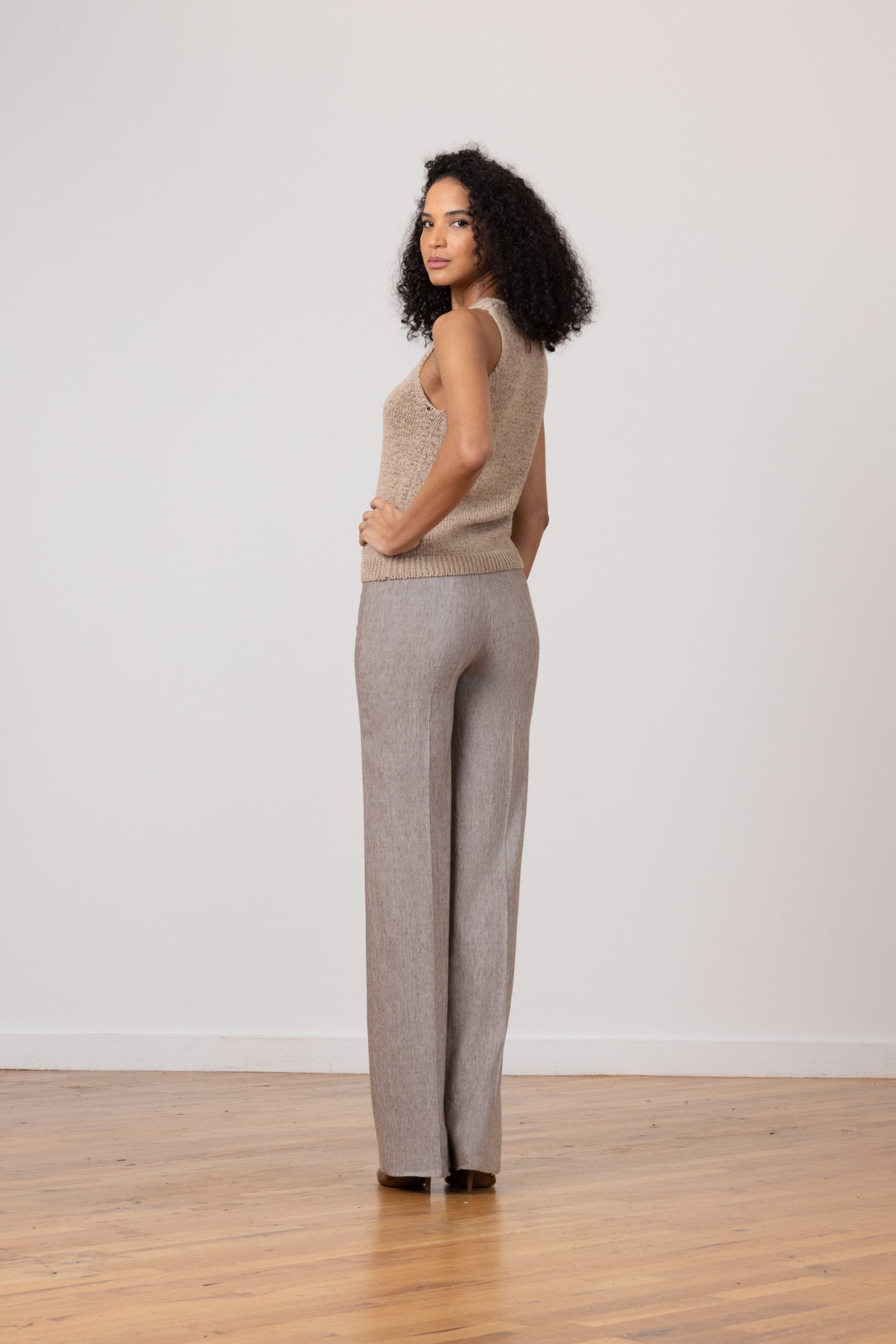 F1523M Avenue Montaigne Linen Melange pant