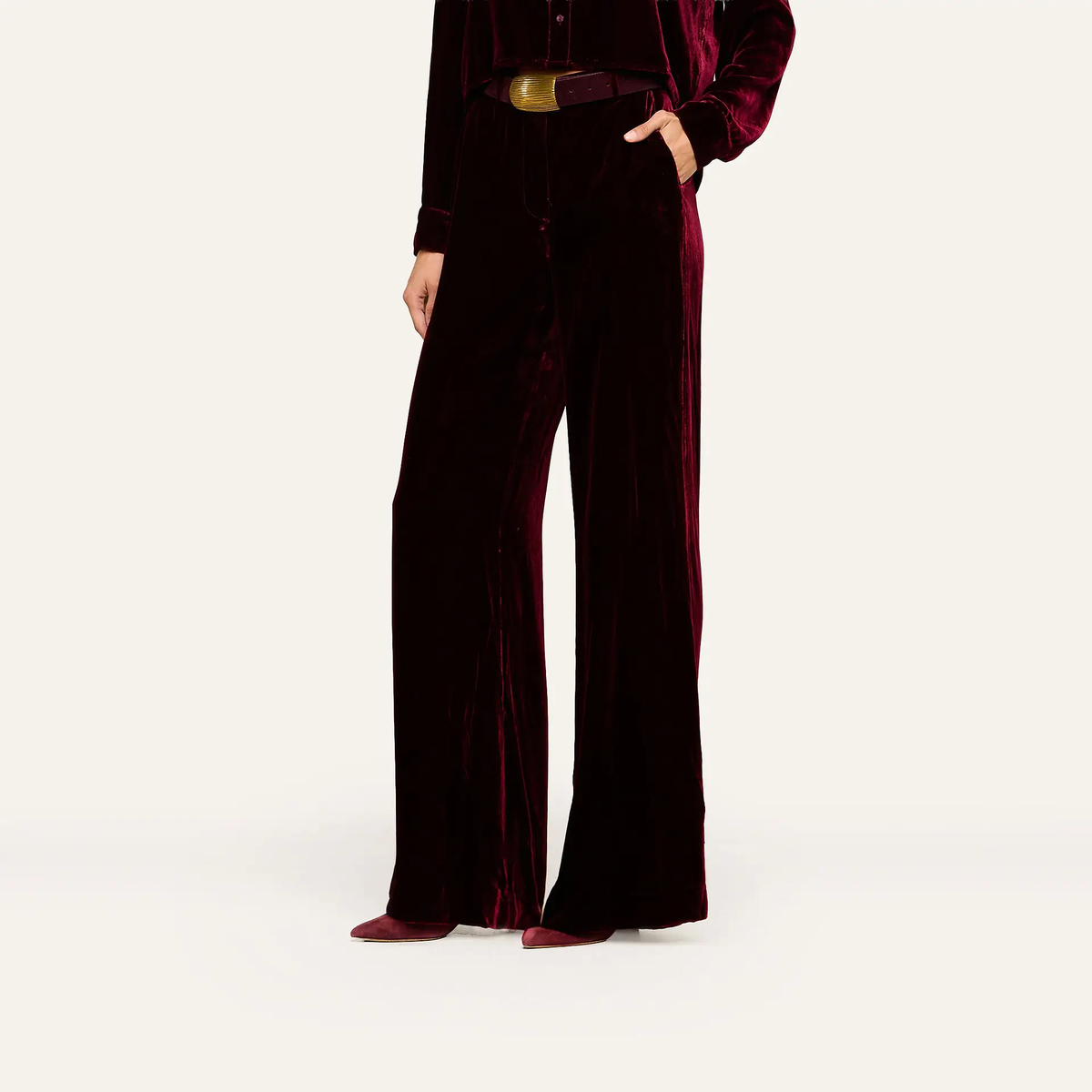 2625svt3dp L'AGENCE Thw Pilar wide Leg Pant