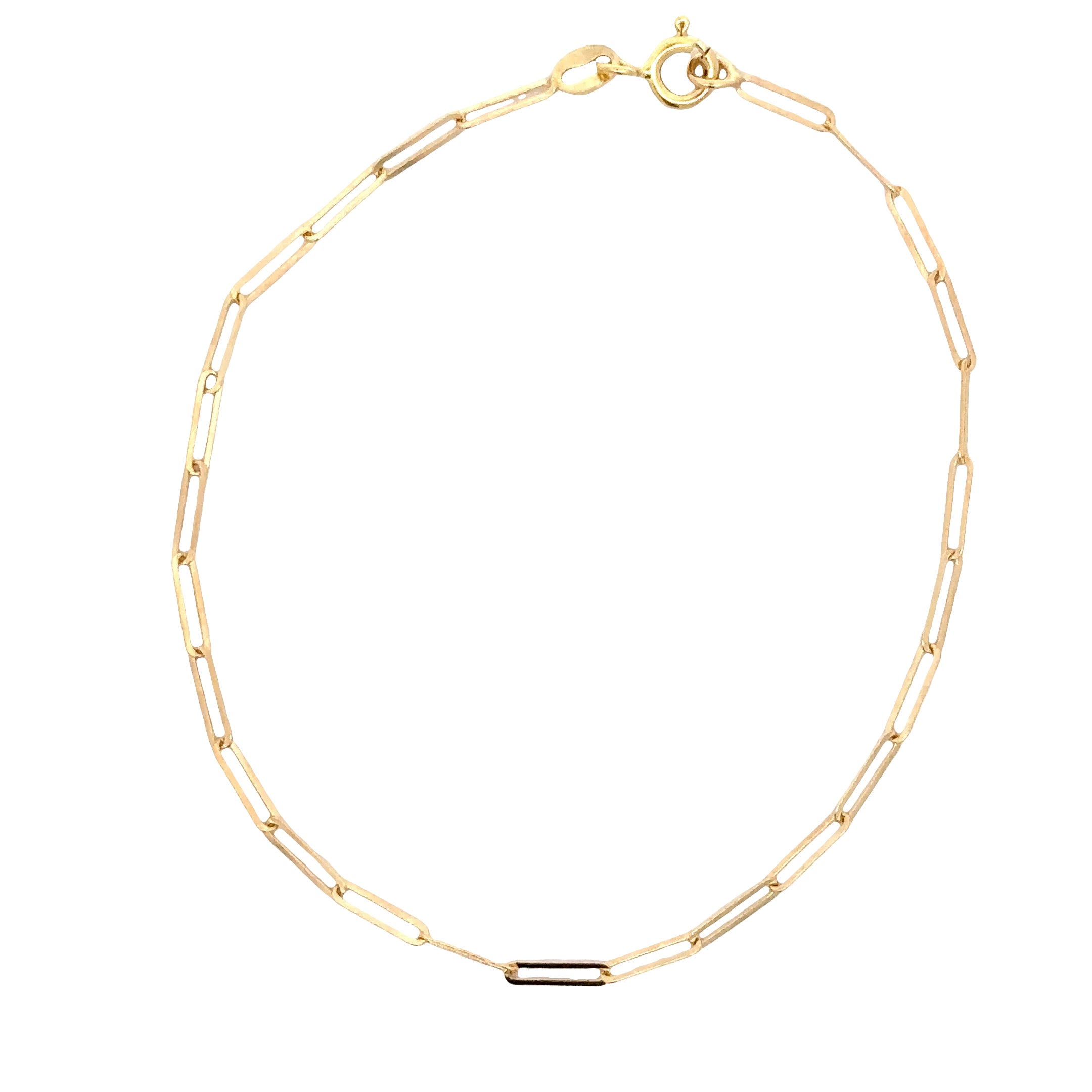 WD1844 14kt Gold Paperlink Bracelet