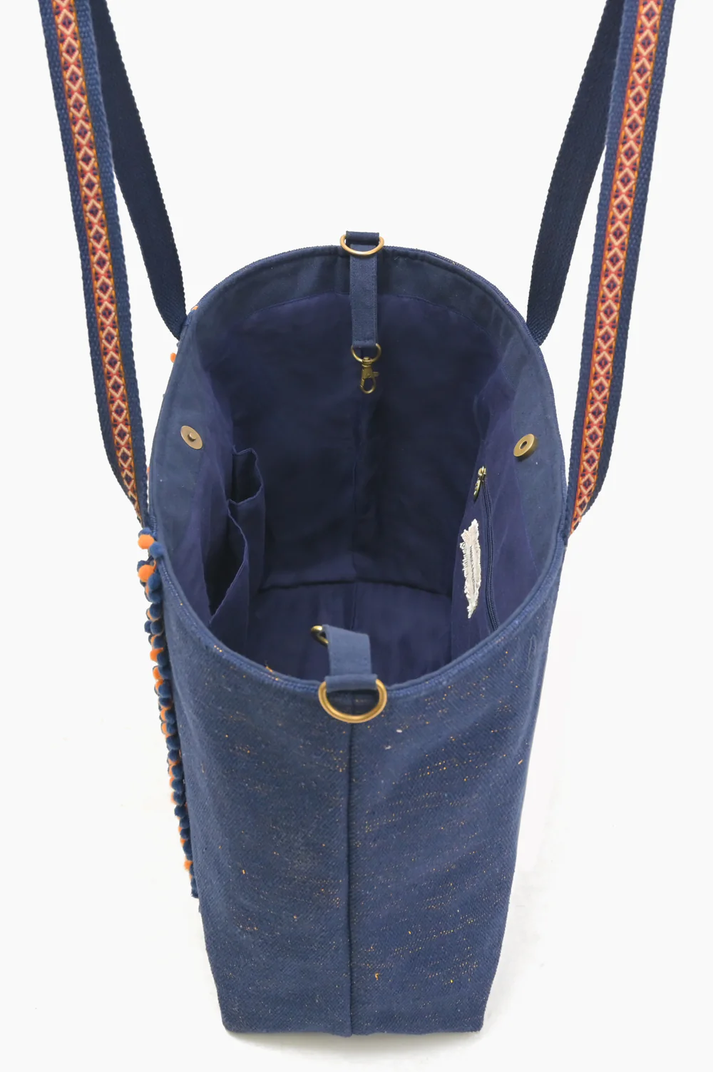 AB23-942 America & Beyond Go Boho Blue Tote