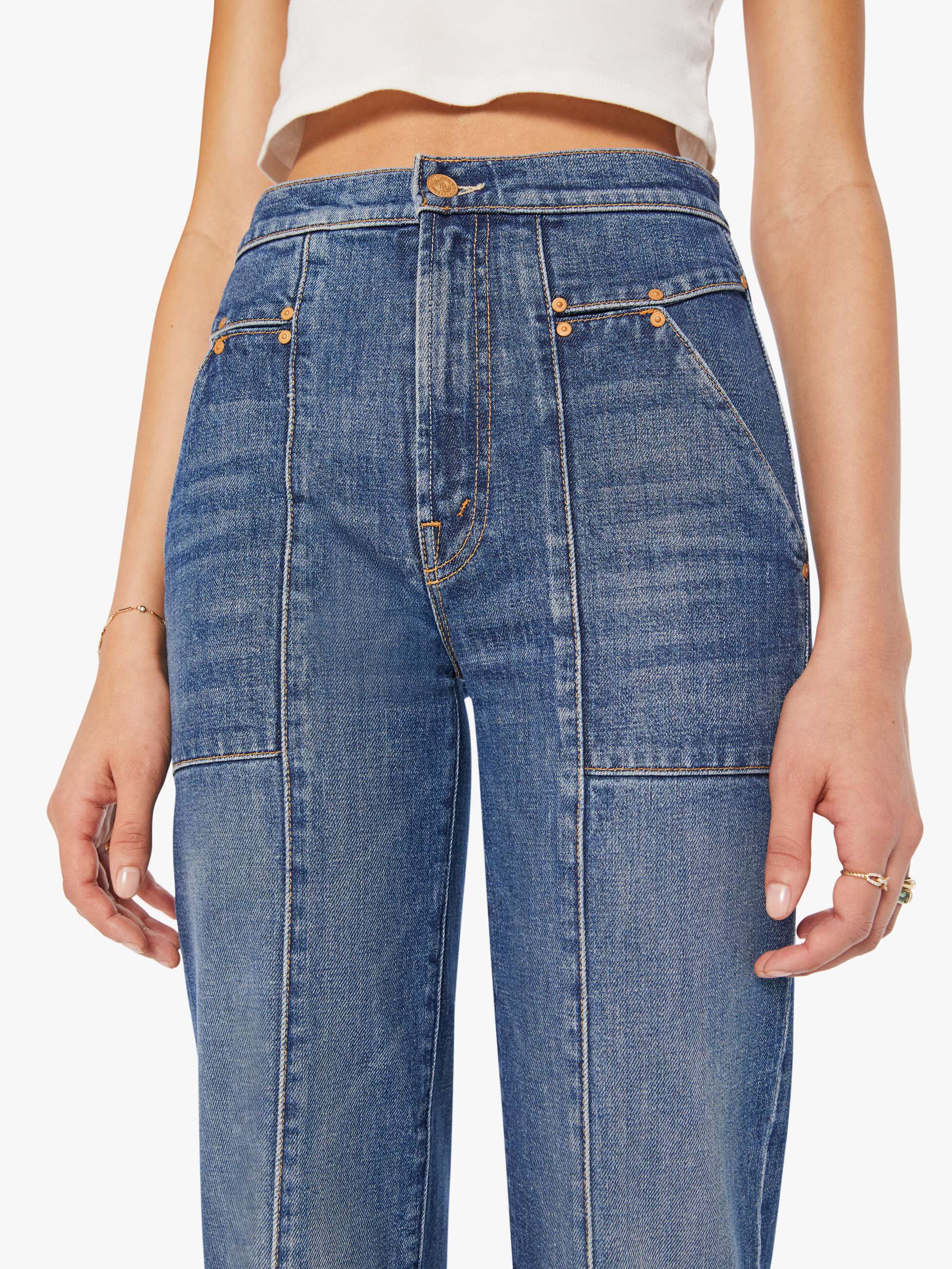 11197-1297bdg MOTHER The Riveting Rambler Zip Sneak