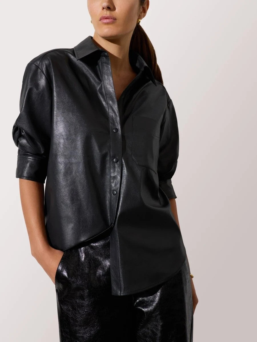 Tpu4495b Brochu Walker Pia Vegan Leather Shirt