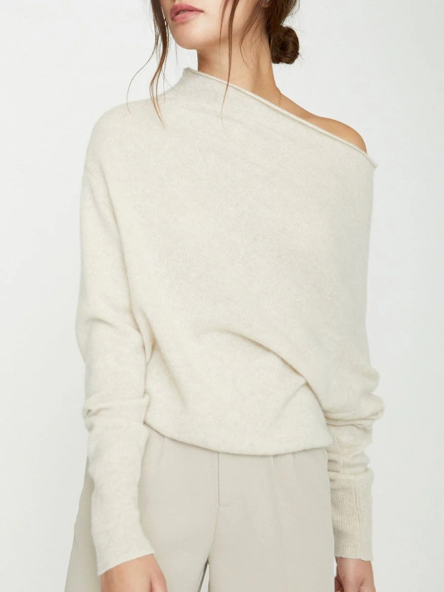 LUX3016bm Brochu Walker Lori Cashmere Off Shoulder