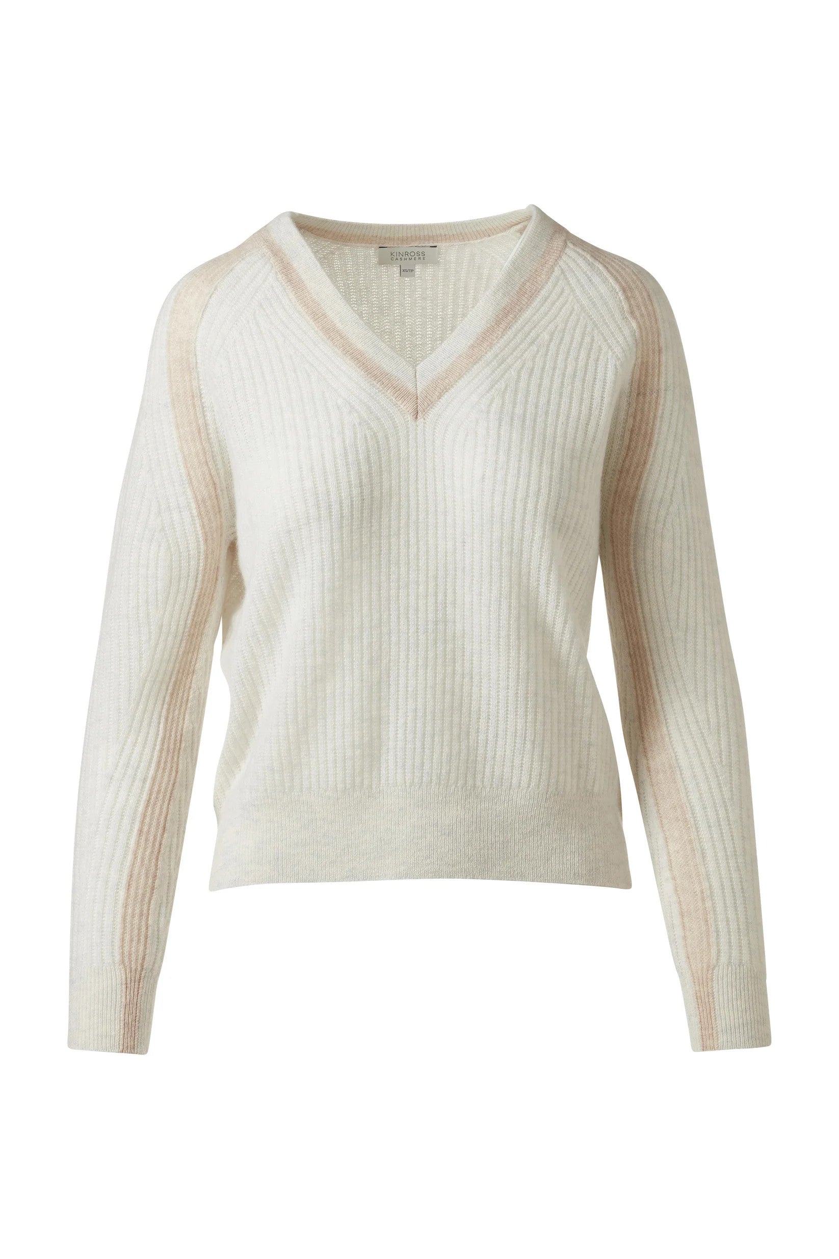 LRSC5-154w KINROSS Contrast Trim Rib Vee