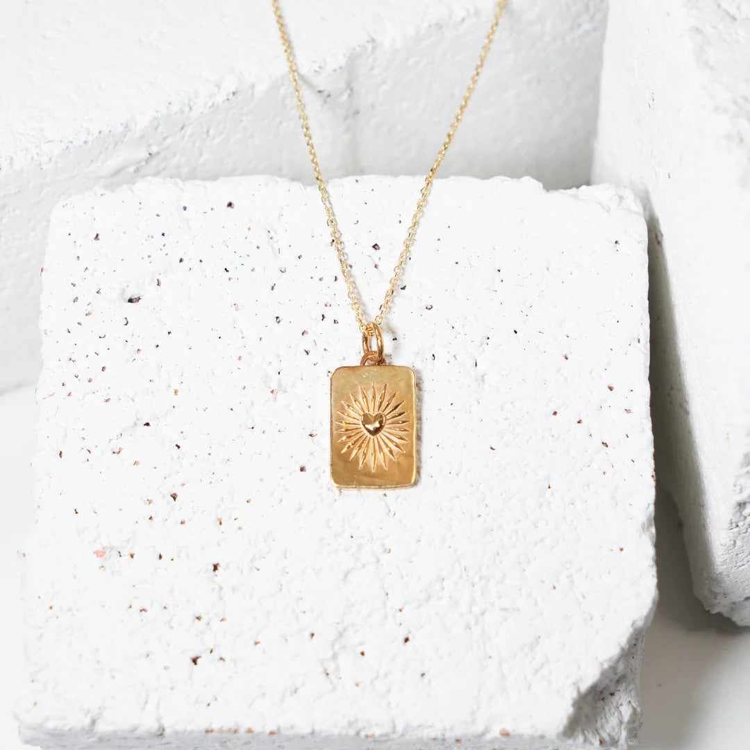 LG122 'Let your Light Shine' necklace on 18in chain