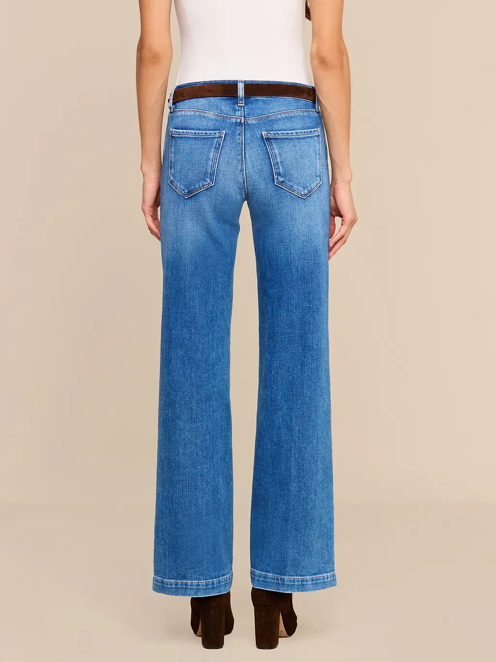 2923RDMs L'AGENCE Joanne Low Rise Wide Leg