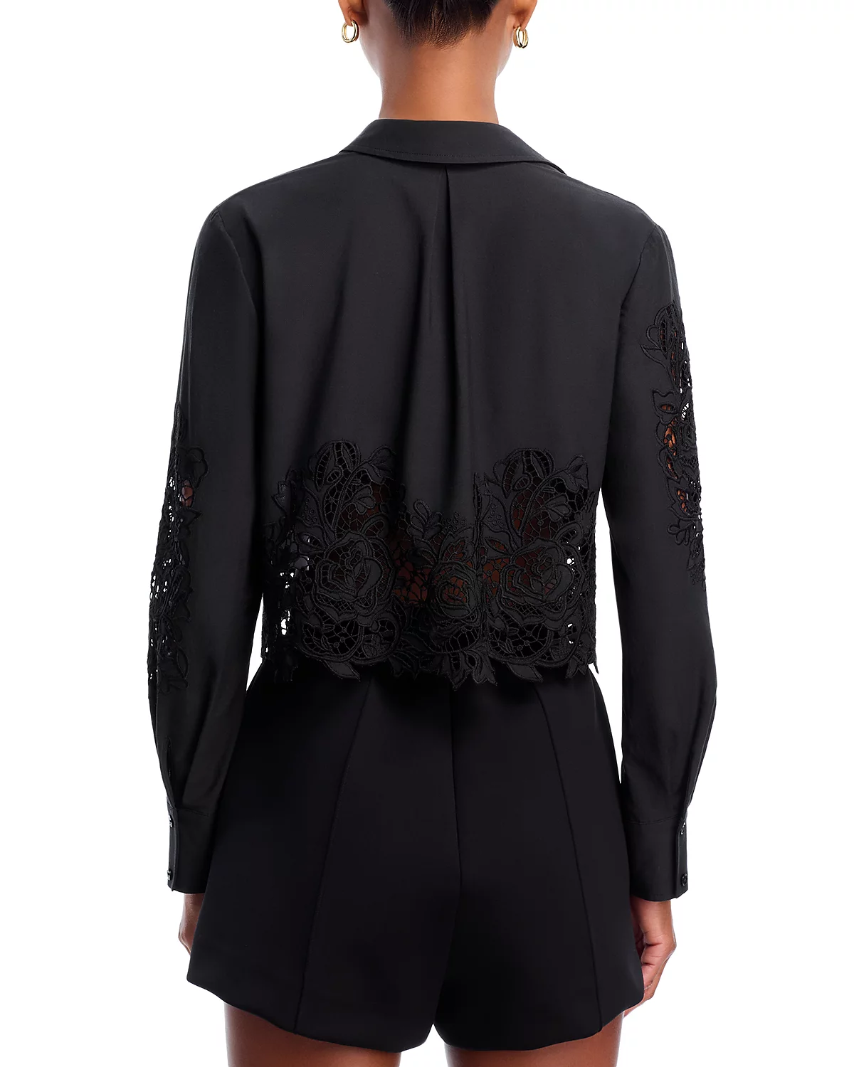 40587REKb L'AGENCE Seychelle Cropped Buttondown