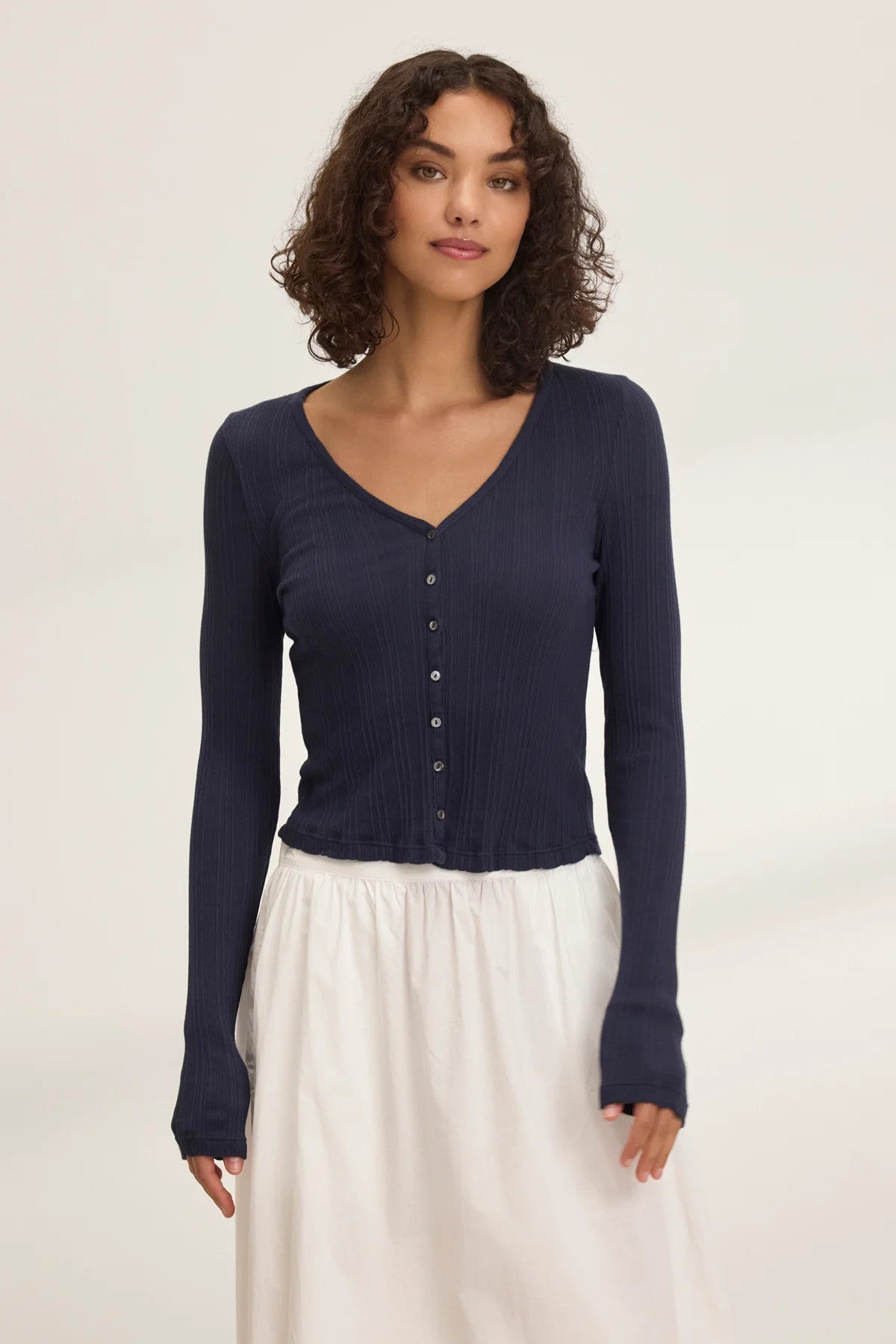DREW06n Velvet Drew Pointelle Cardigan