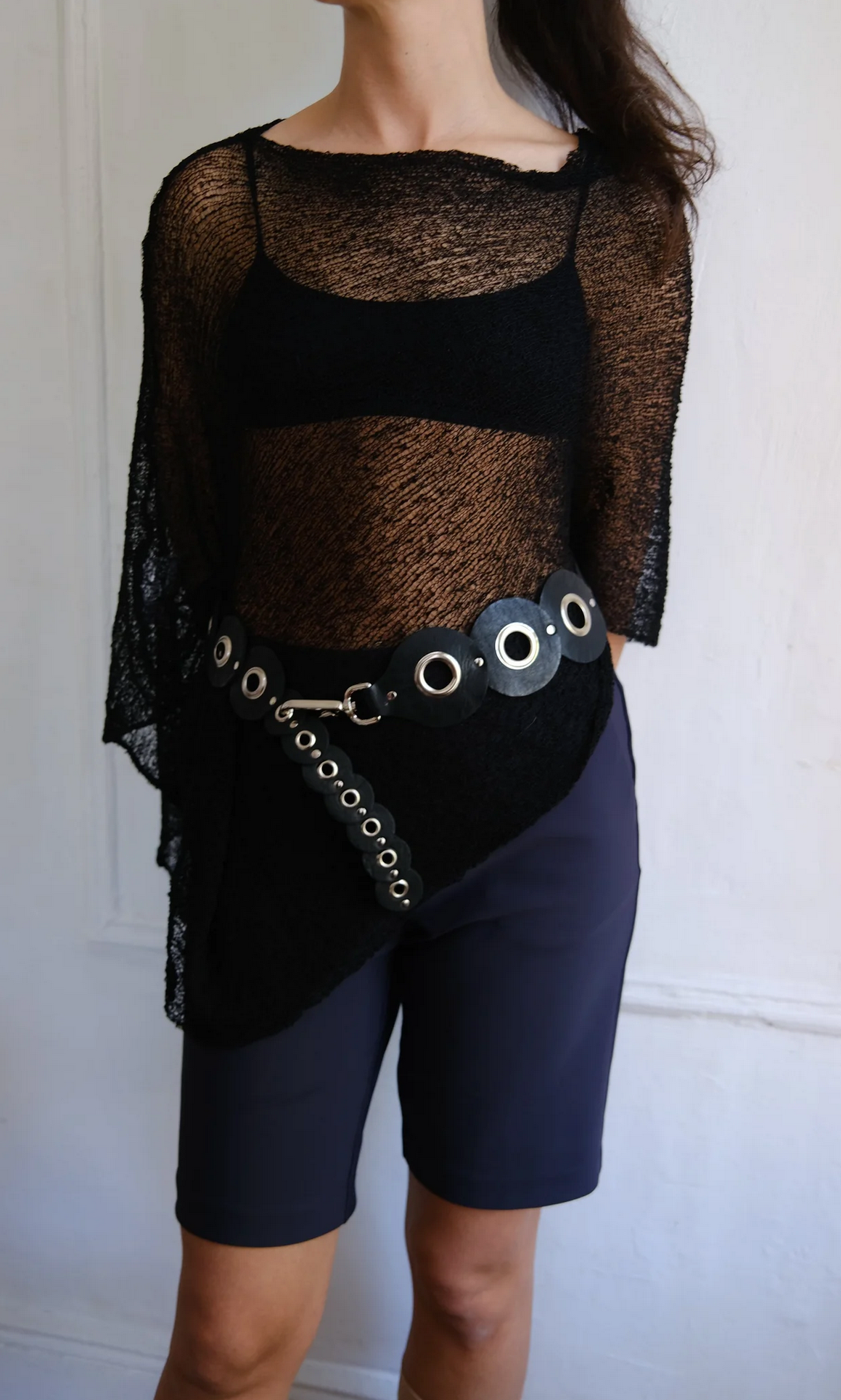 1194m56 CADIZ Circles Belt with Eyelets