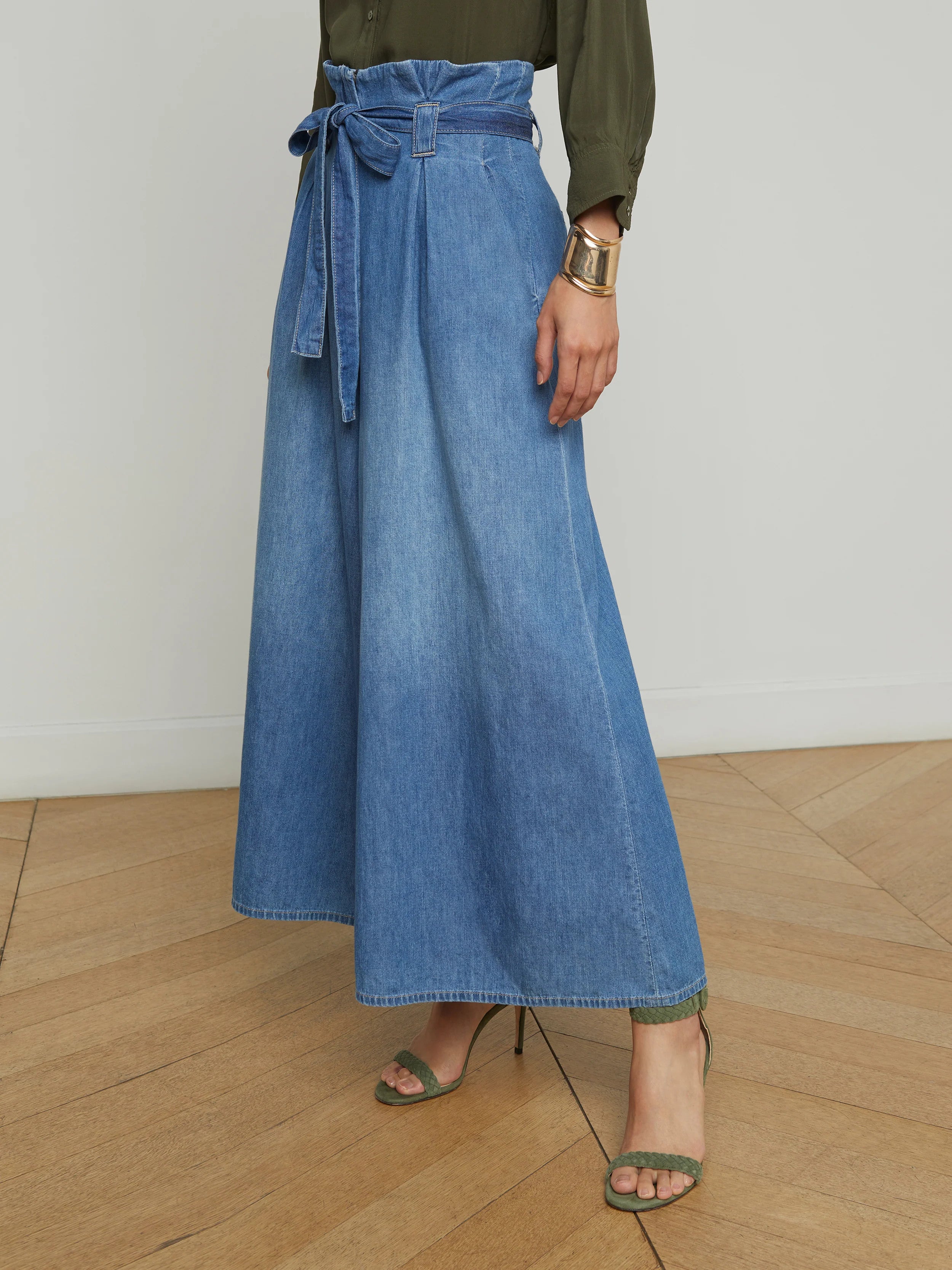 2960KDLs L'AGENCE Lowen Cropped Wide-Leg Jean