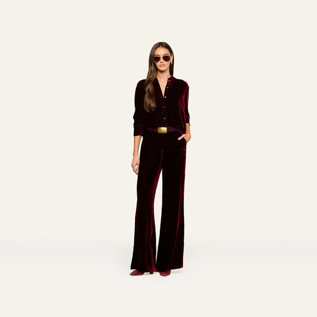 2625svt3dp L'AGENCE Thw Pilar wide Leg Pant