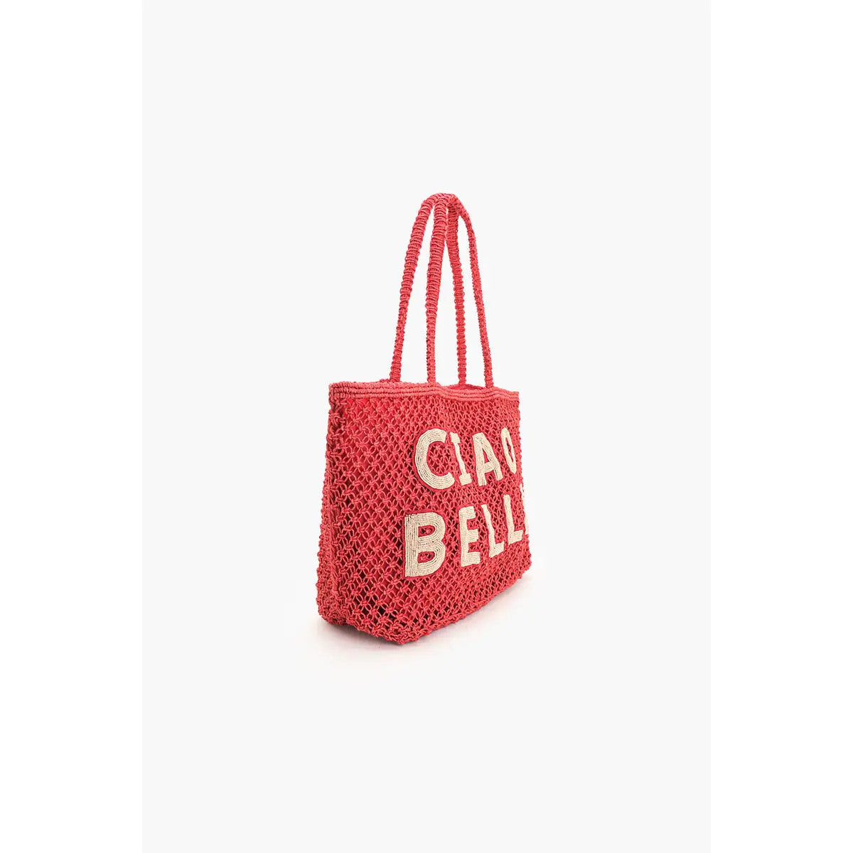 AB25-1508 America & Beyond Ciao Bella Beaded Macrame Tote