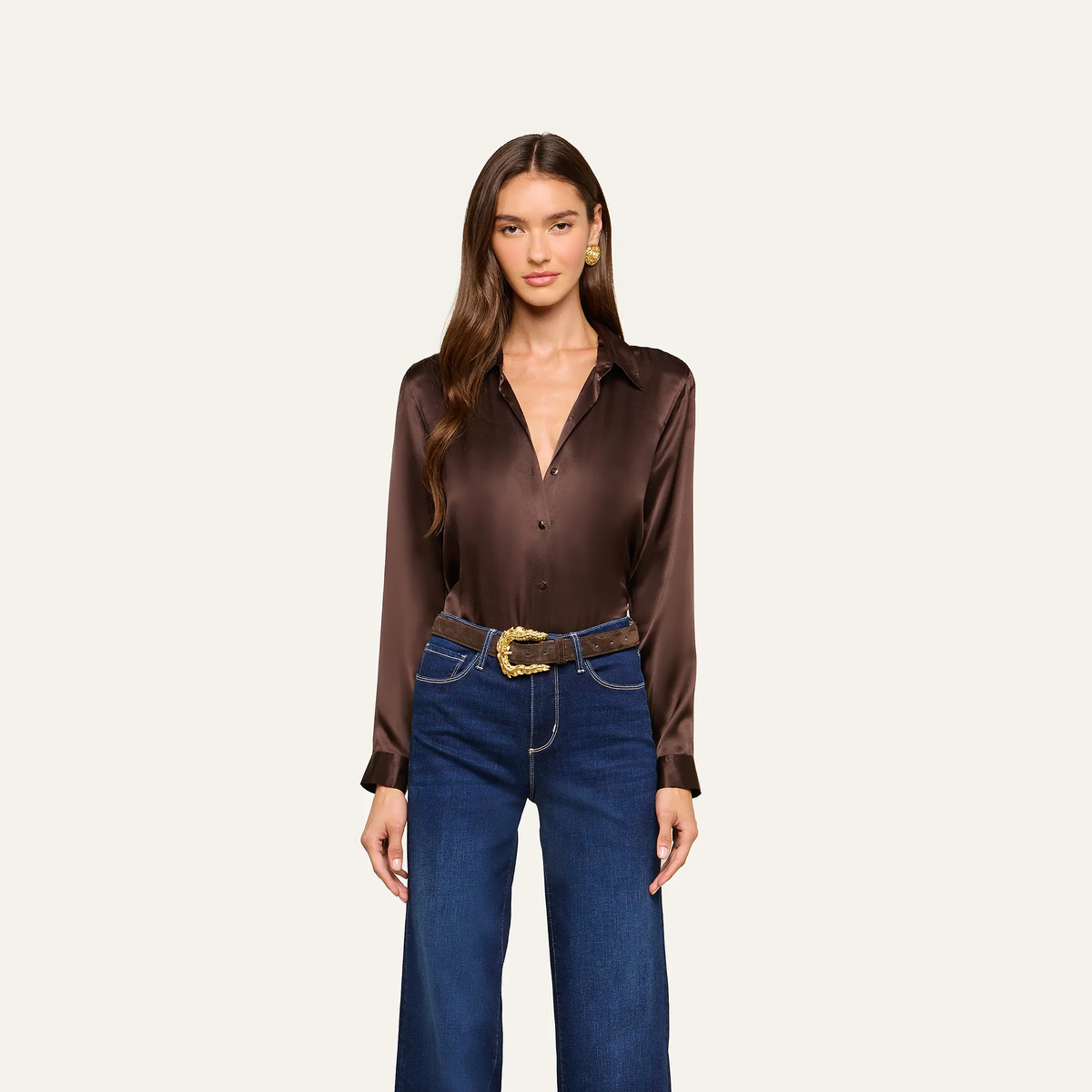 40223clzdj L'AGENCE The Tyler Blouse