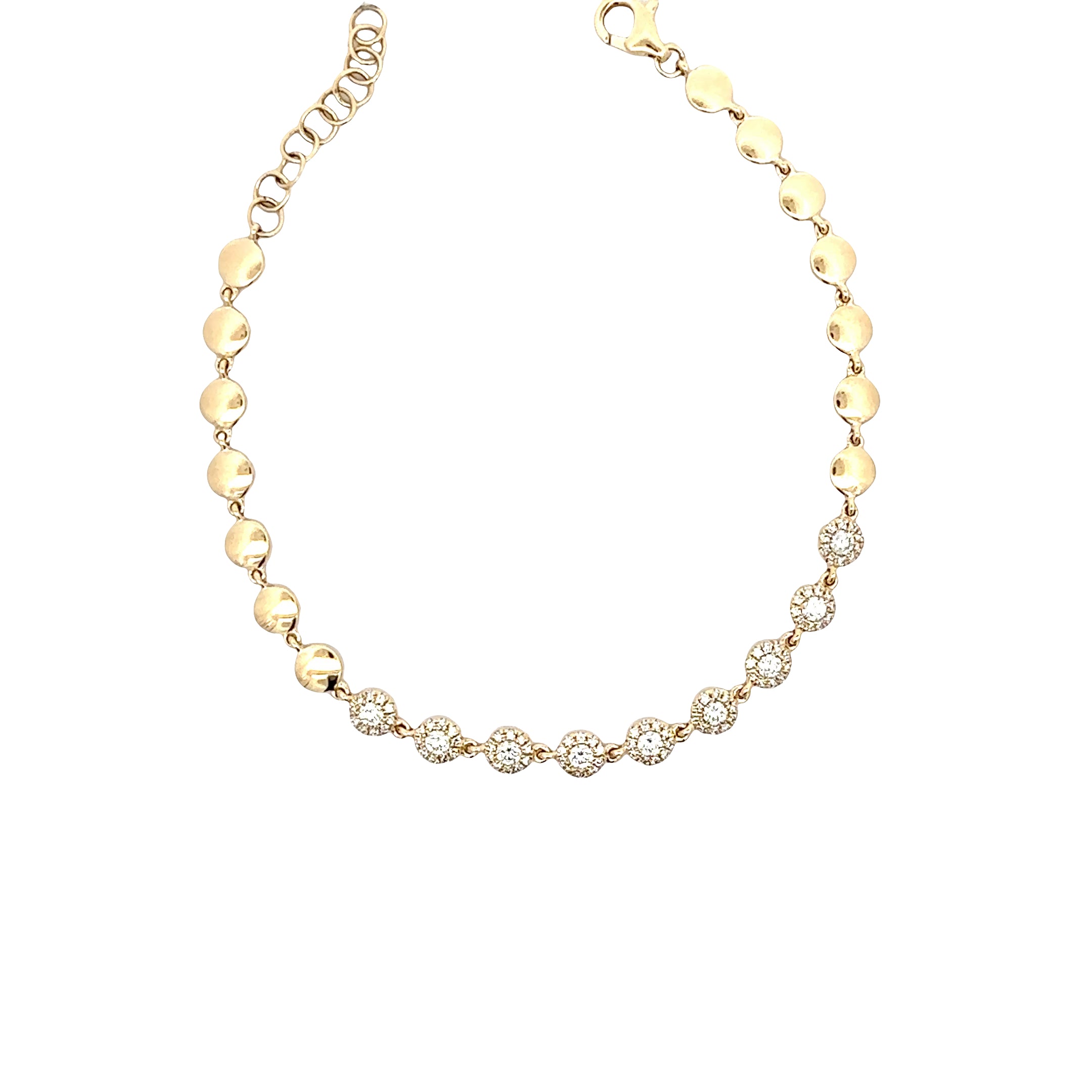 WD1836 14kt Gold Diamond Bracelet