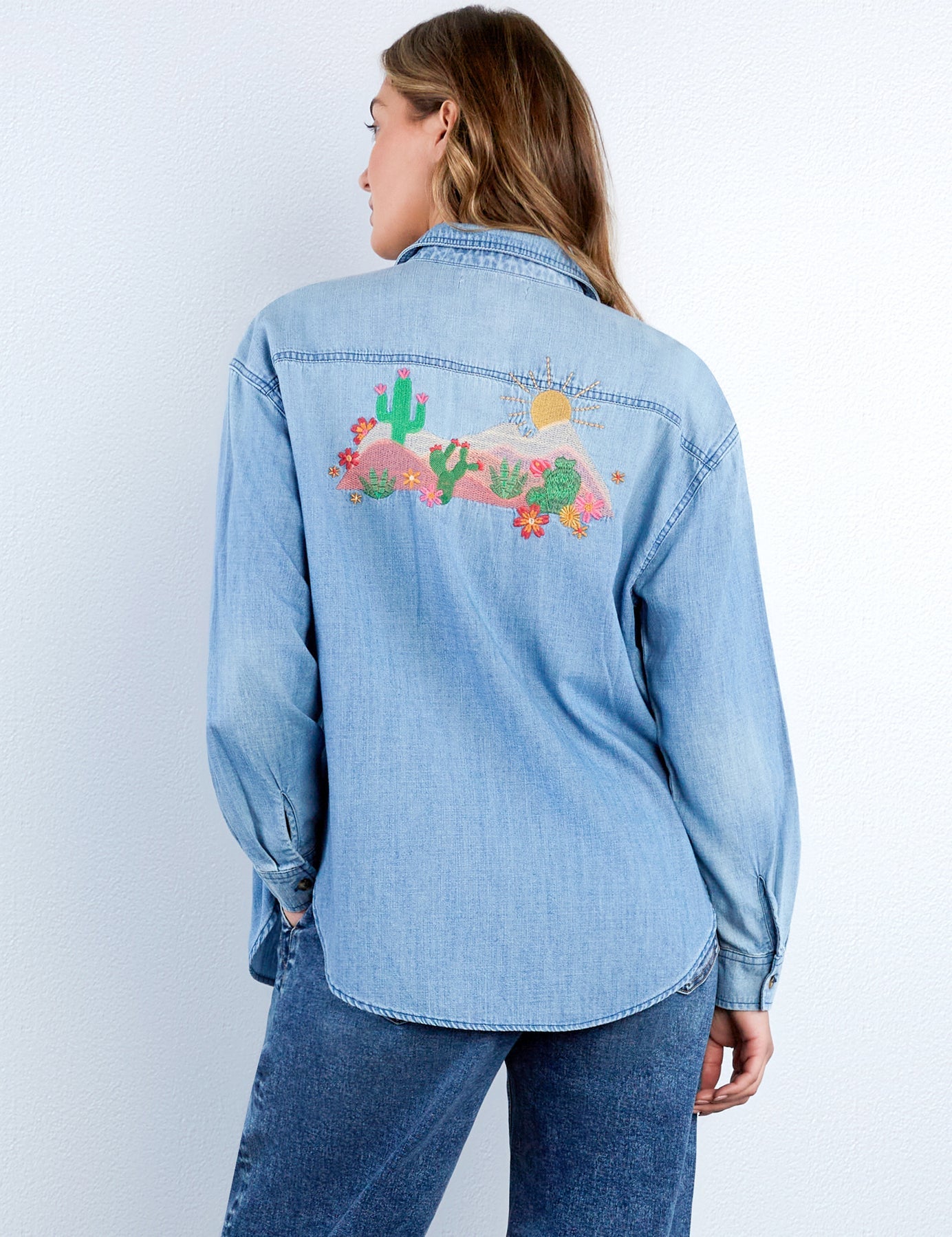 BT6761Td BillyT Wild Cactus Embroidered Shirt