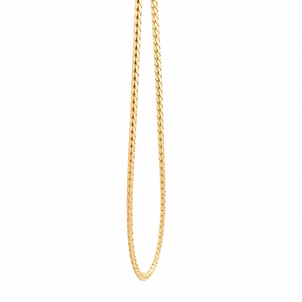 WD1960 14K Yellow Gold Snake Chain Necklace