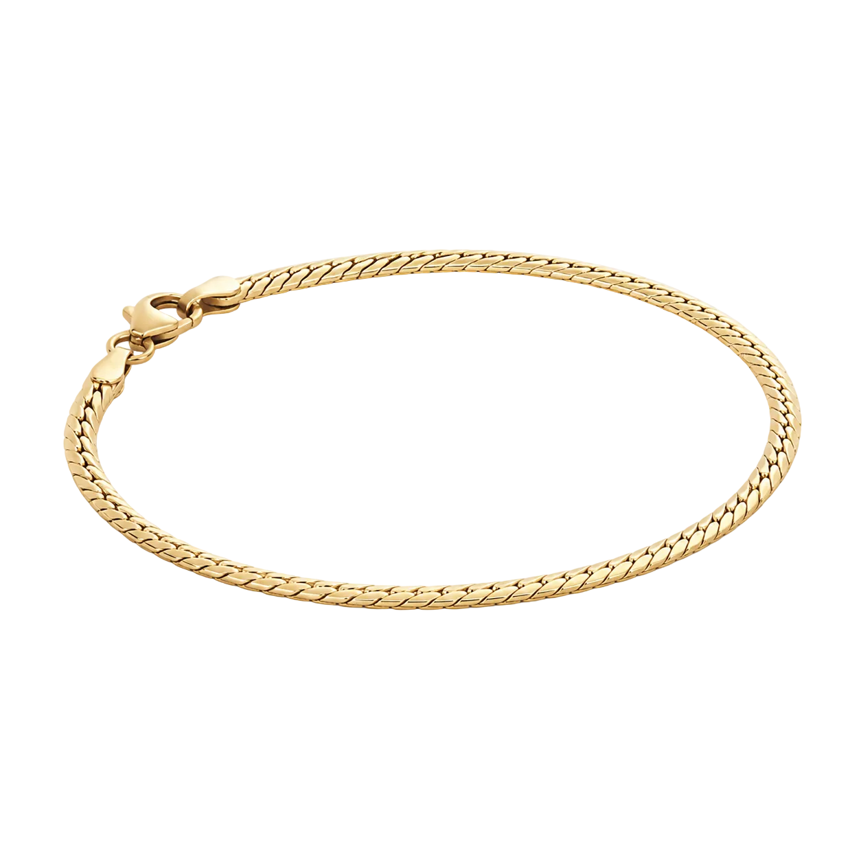 WD1961 14K Yellow Gold Snake Chain Bracelet