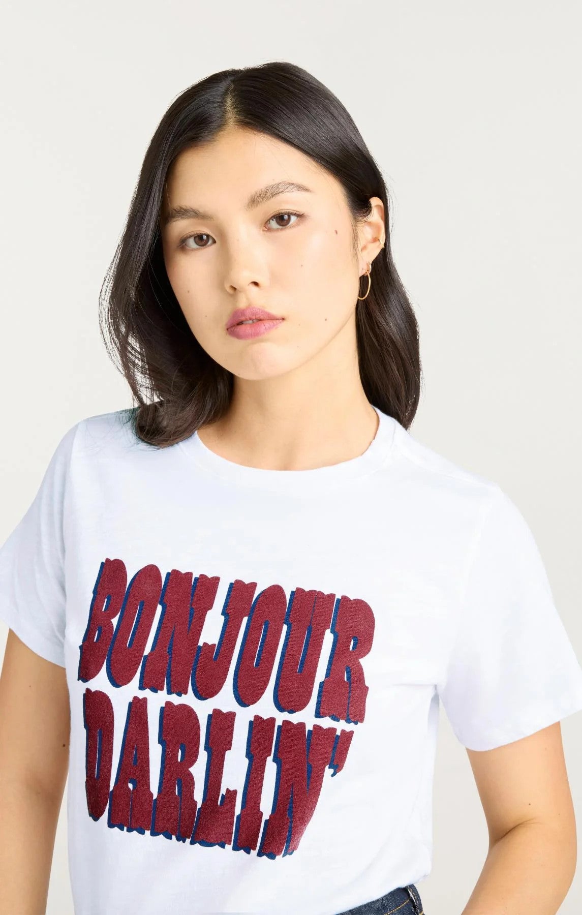 ZT11042392Zwhwi Cinq A Sept Bonjour Darlin Tee