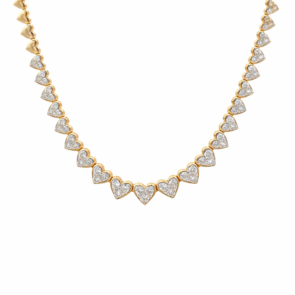 336674 14kt Gold Diamond Heart Necklace