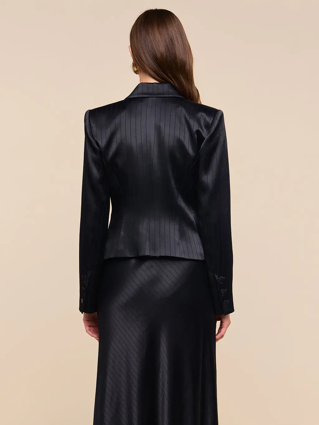 1077jstbp L'AGENCE Misa Short Single Breast Blazer