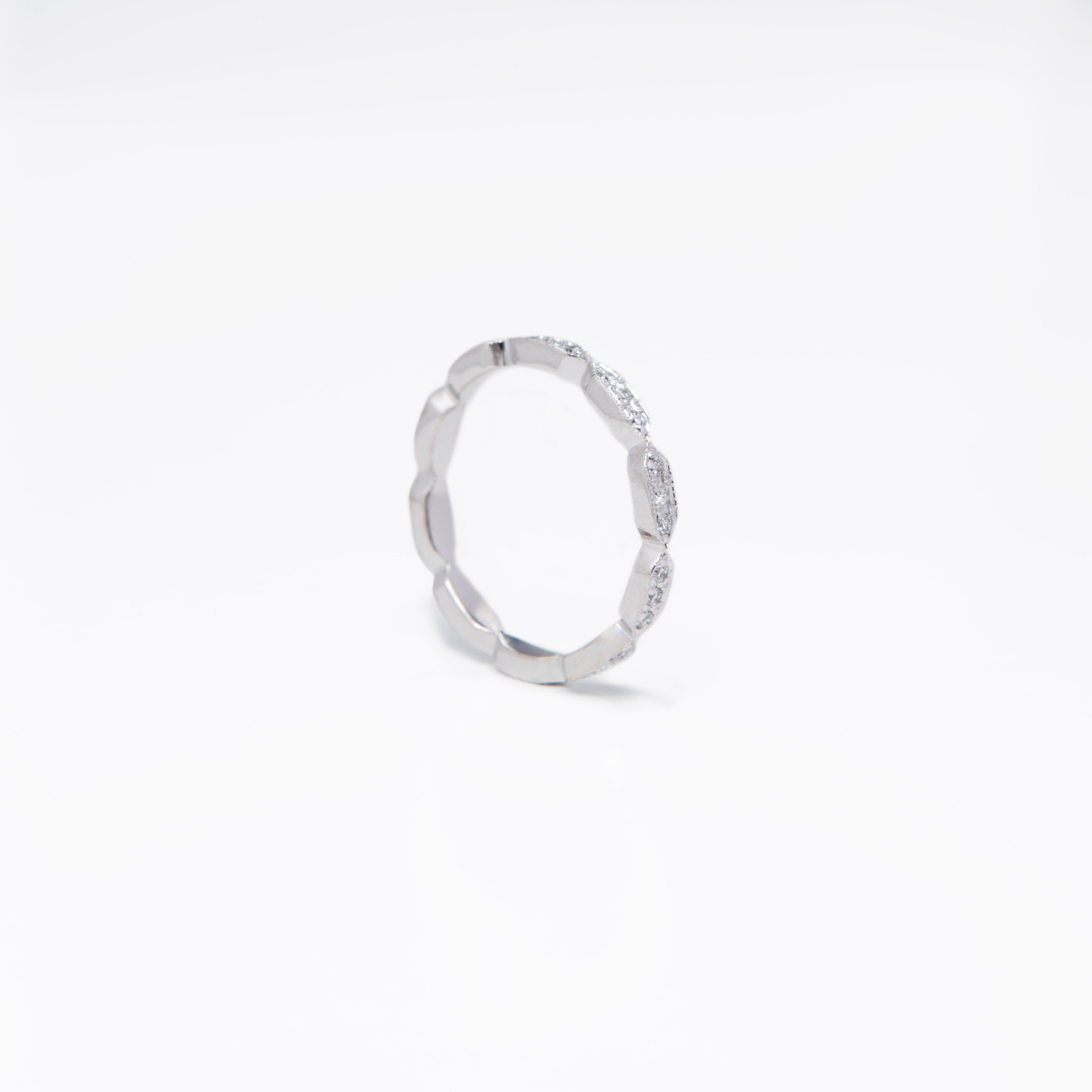 AD183 - The Elongated Hexagon Eternity band